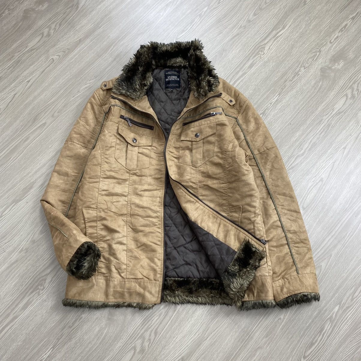 Hysteric Glamour LGB Style Fur Hood Nylon Bomber Jacket If six was