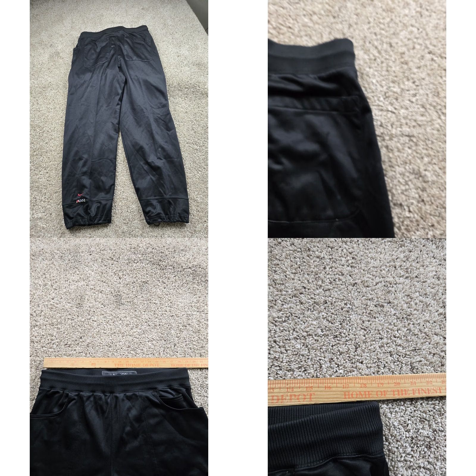 Nike Nike Lebron Track Pants Mens Large Black Straight Leg Pockets Sports 30in Inseam Converse? Size US 33 - 8 Thumbnail