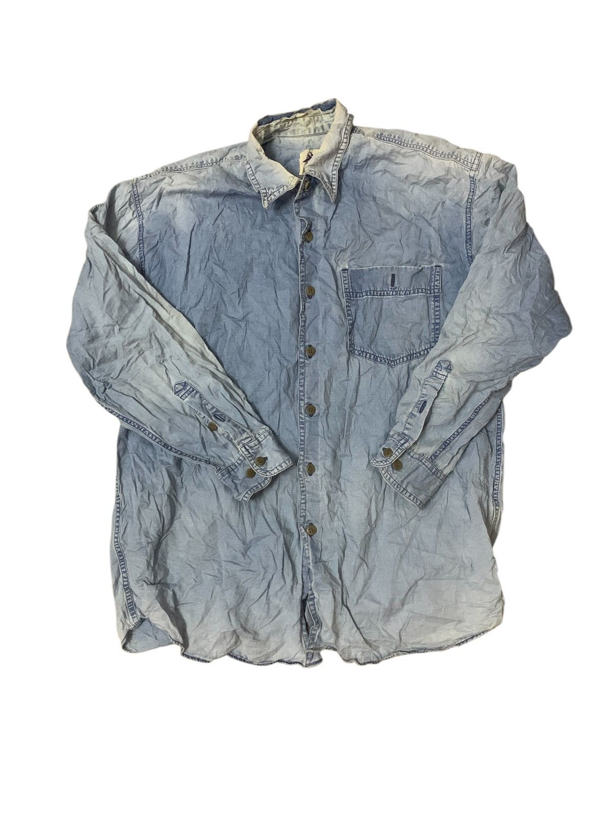 Hai Sporting Gear Hai Sporting Gear X Issey Miyake Distresed Flare Shirt Size US L / EU 52-54 / 3 - 1 Thumbnail