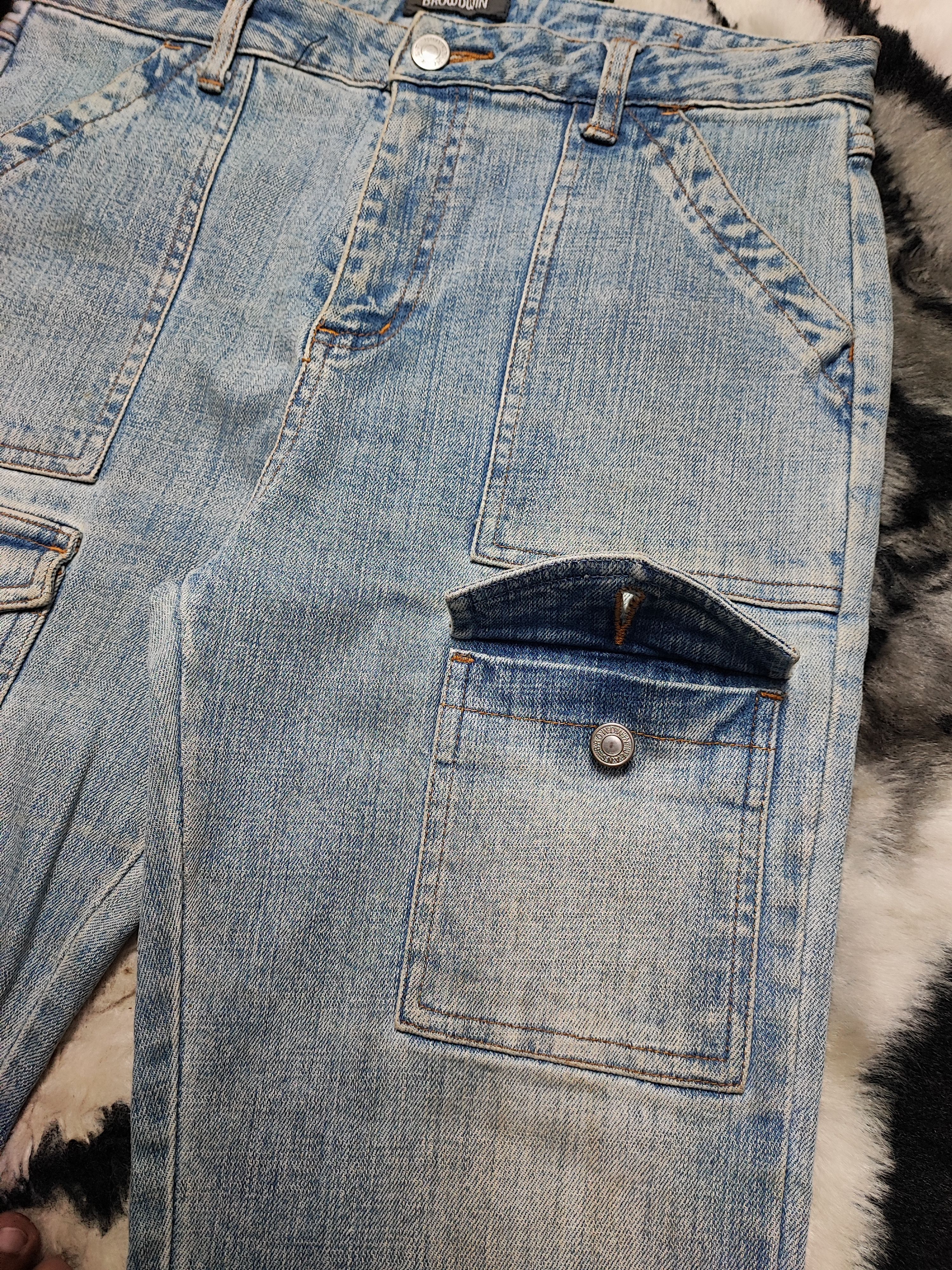Japanese Brand Flare Bootcut Bush Pant Jeans by Browdwin Size US 28 / EU 44 - 6 Thumbnail