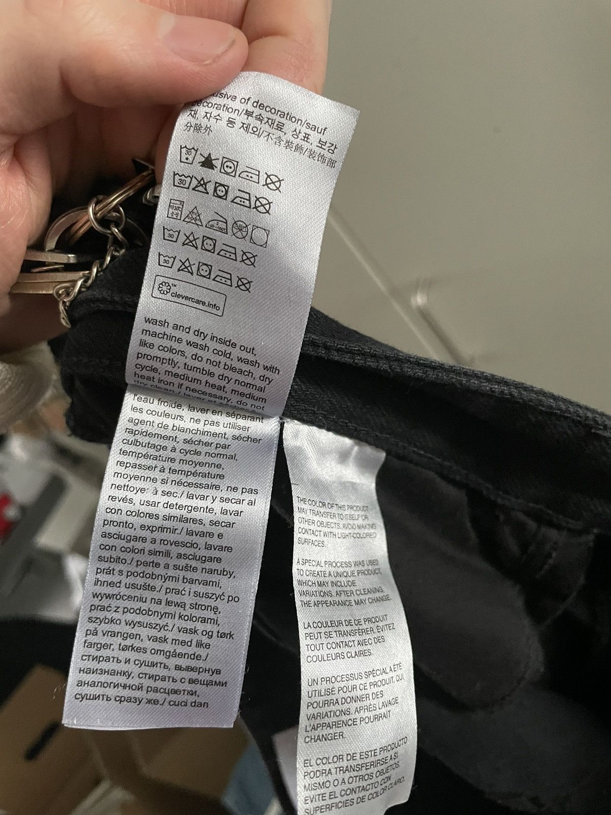 Calvin Klein Calvin Klein Black Wide Leg Jeans Size US 36 / EU 52 - 3 Thumbnail