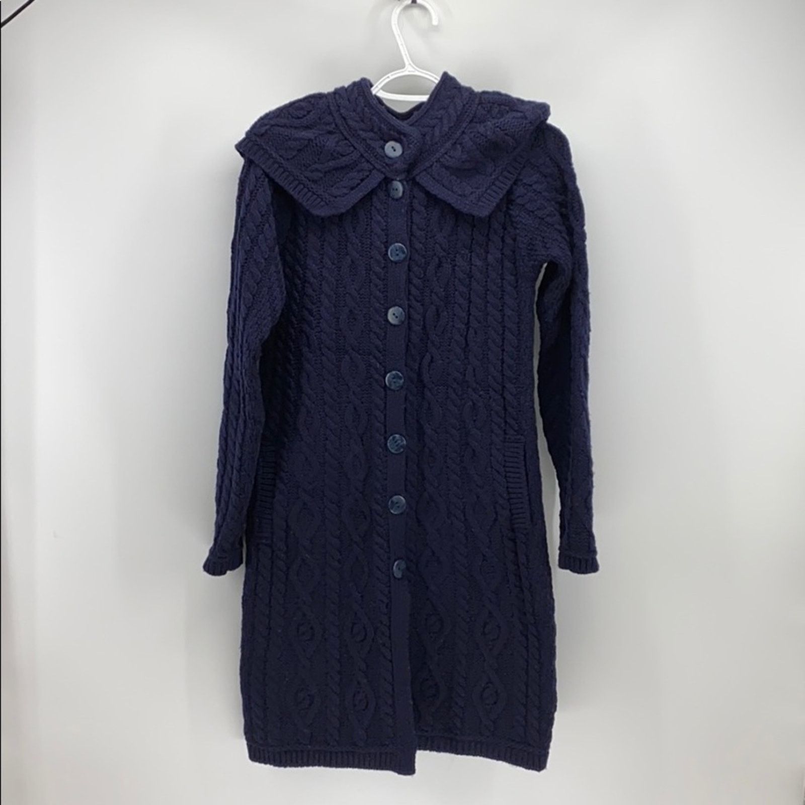 Aran Crafts Aran Crafts Ireland 100% Wool cable knit hooded sweater XS Size XS / US 0-2 / IT 36-38 - 3 Thumbnail