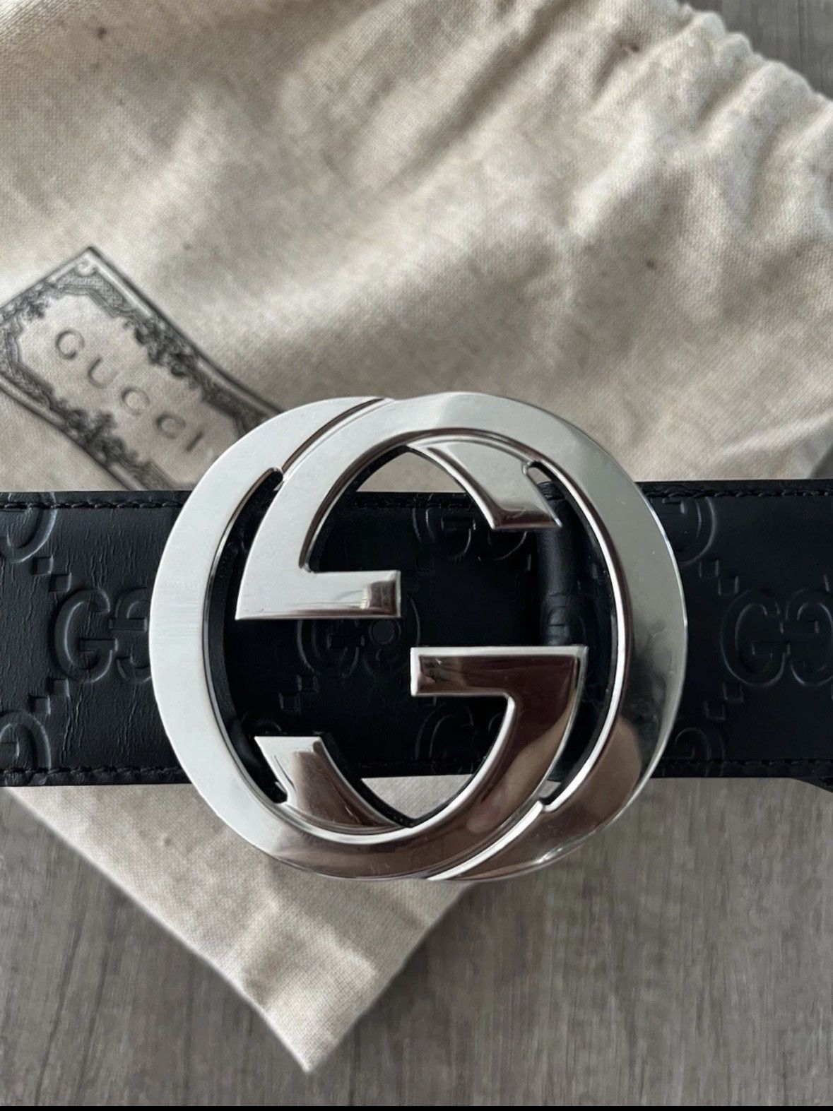 Gucci Gucci interlocking GG monogram belt black Size 28 - 2 Thumbnail