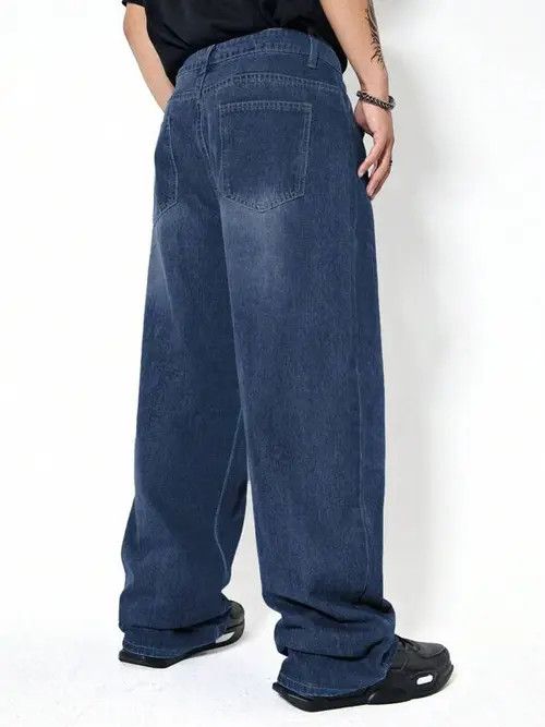 Jean Washed Baggy Denim Jeans Skate Size US 34 / EU 50 - 3 Thumbnail