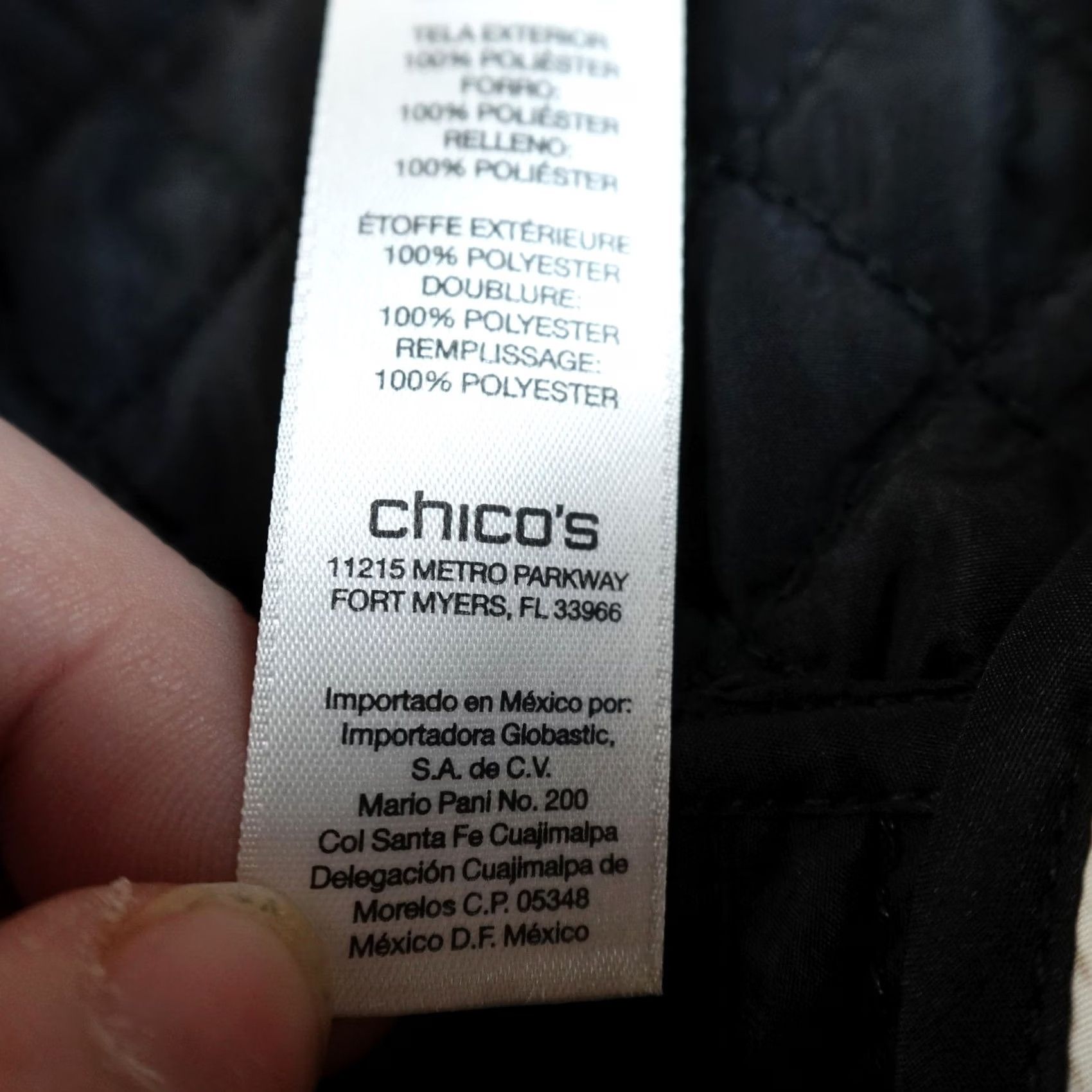 Vintage Chicos Vest Womens Black Leopard Quilted Reversible Puffer Coat Mid Length Zip Insulated Lined Polyester Casual Travel Mens? Size XS / US 0-2 / IT 36-38 - 7 Thumbnail