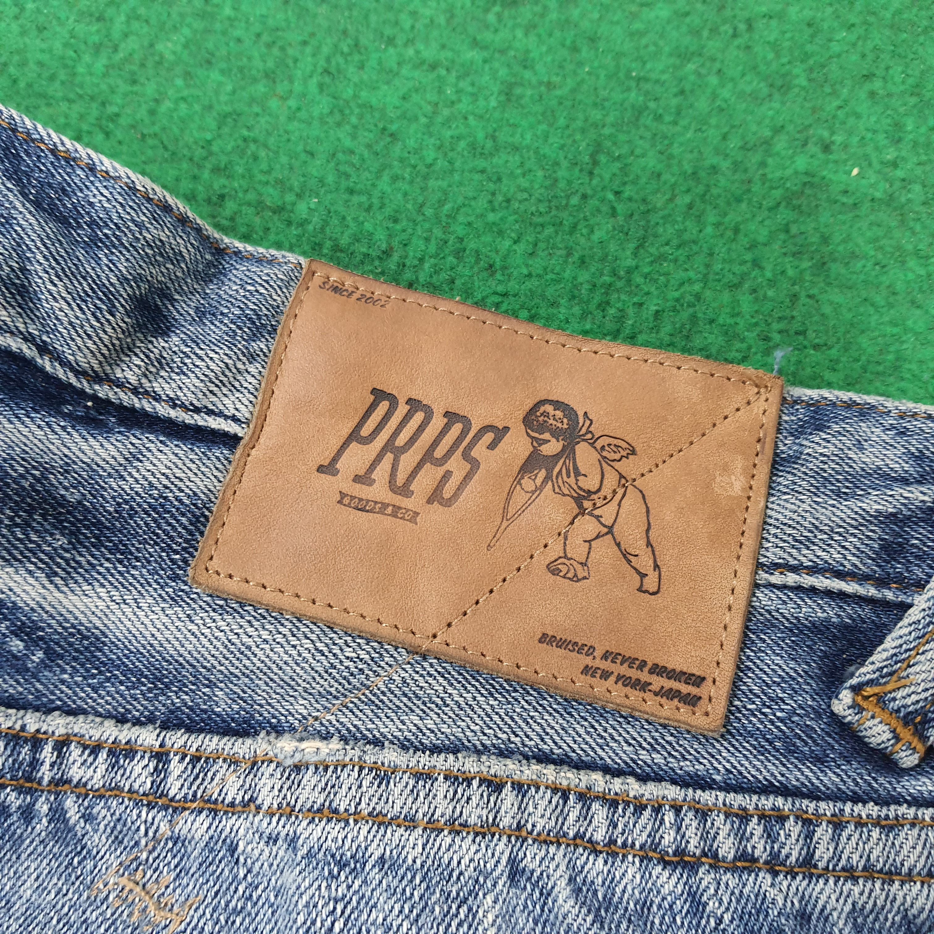 Prps Vintage PRPS Selvedge Camo Pocket Distressed Jeans C297N16 Size US 31 - 3 Thumbnail