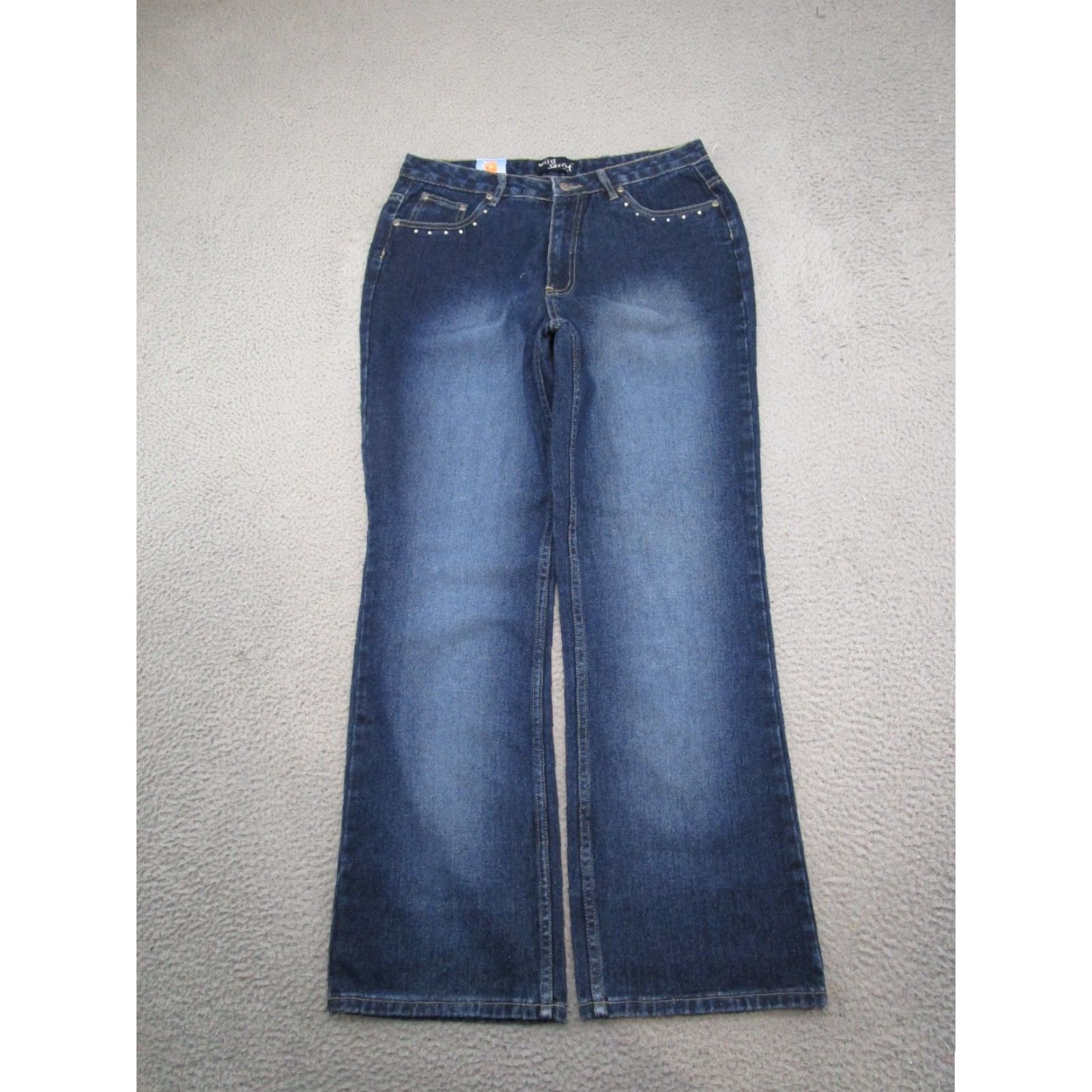 Vintage VINTAGE Wild Secrets Jeans Bootcut 90s Blue Denim Women Size 16 Womens Girls Mens? Size 38" / US 16 / IT 52 - 6 Thumbnail