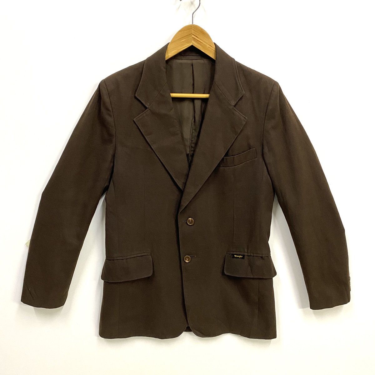 Vintage × Wrangler Vintage Wrangler Blazer Jacket Dark Brown Small Size 38R - 2 Thumbnail