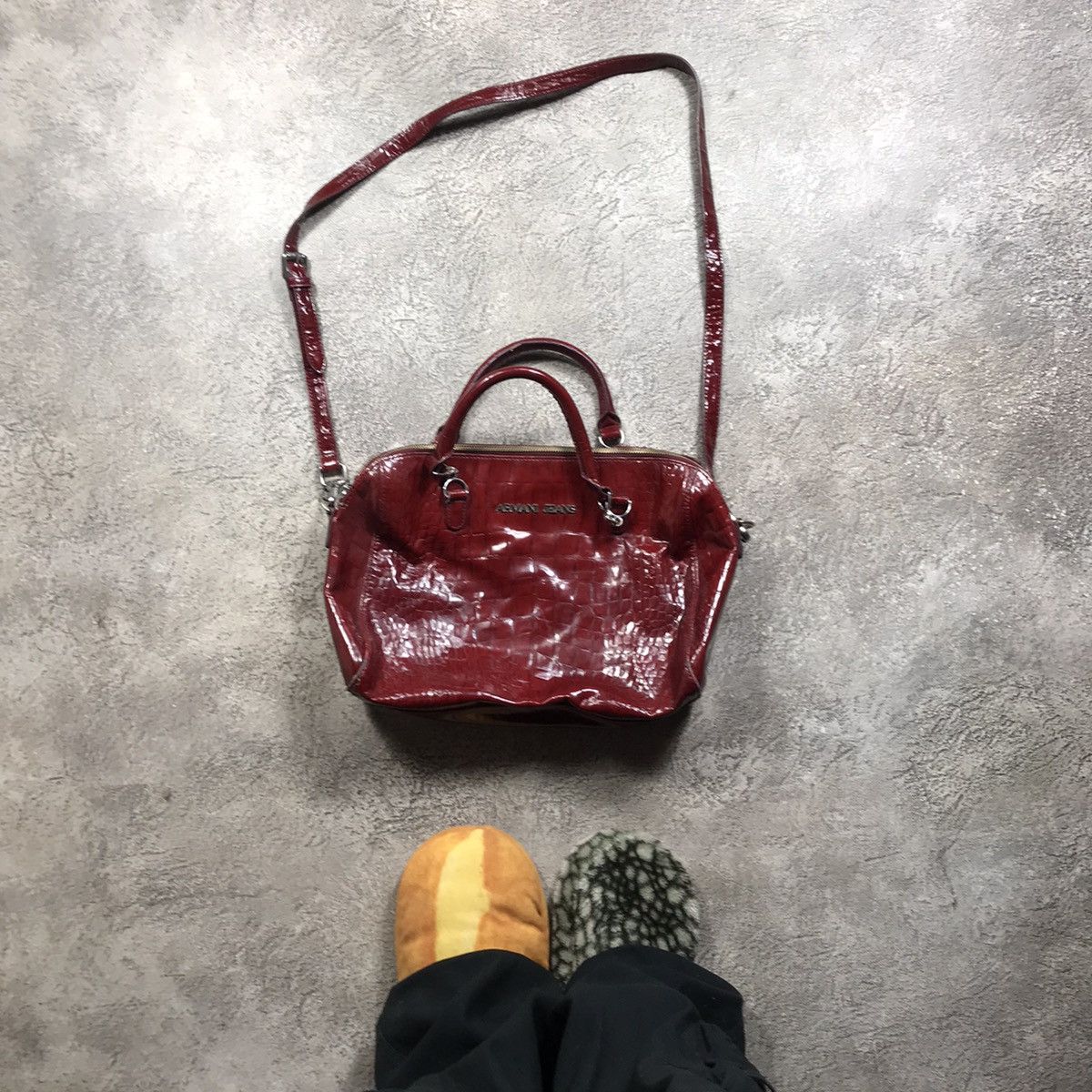 Vintage Vintage Y2K Glossy Patent Handbag Japanese Archive Streetwea Size ONE SIZE - 1 Thumbnail
