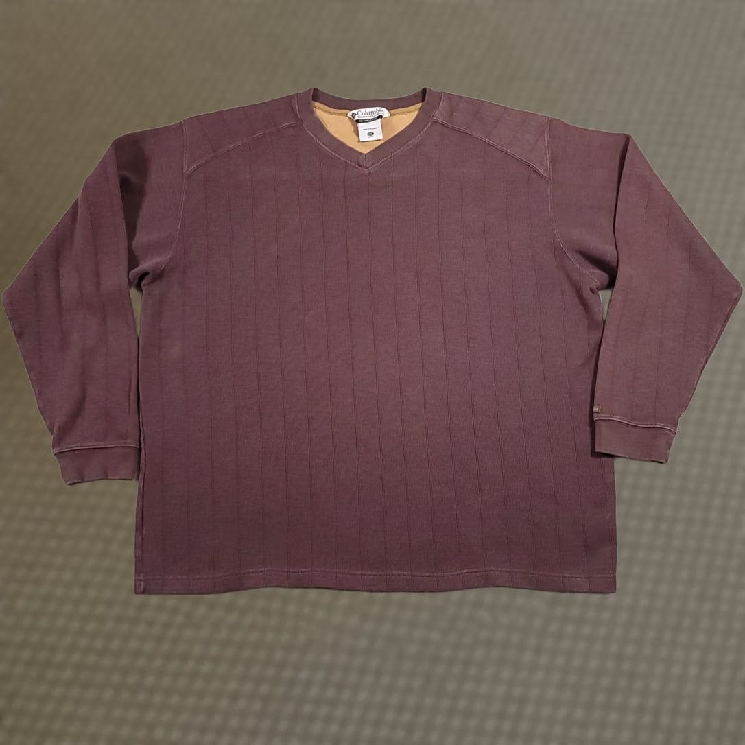 Vintage Columbia Heavyweight Sweatshirt Men XXL Brown V-Neck Long Sleeve Outdoor Sweatshirt Size US XXL / EU 58 / 5 - 1 Thumbnail