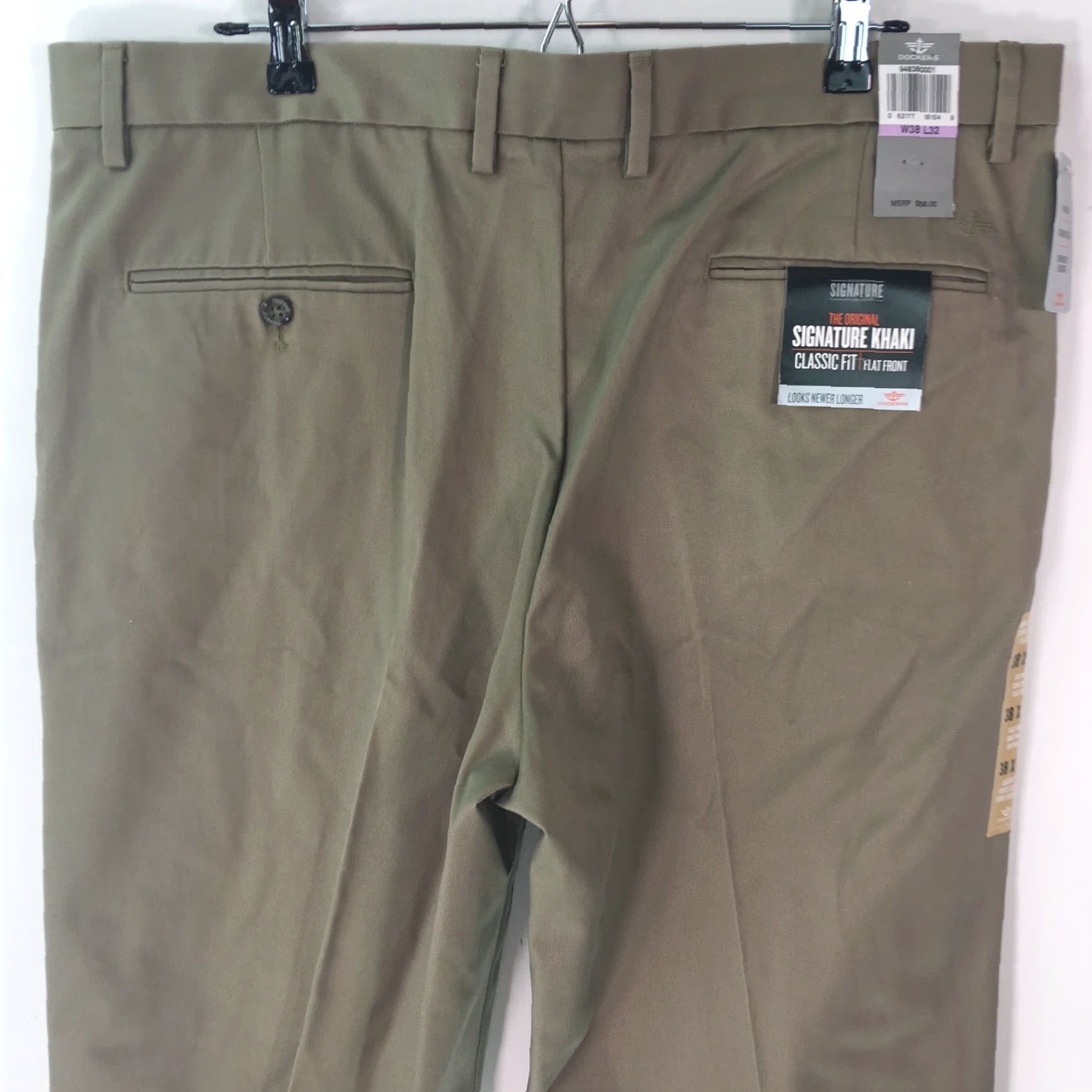 Dockers DOCKERS Mens Casual Flat Front Straight Kaki Trouser Dress Pants Size 38 X32 Size US 38 / EU 54 - 3 Thumbnail