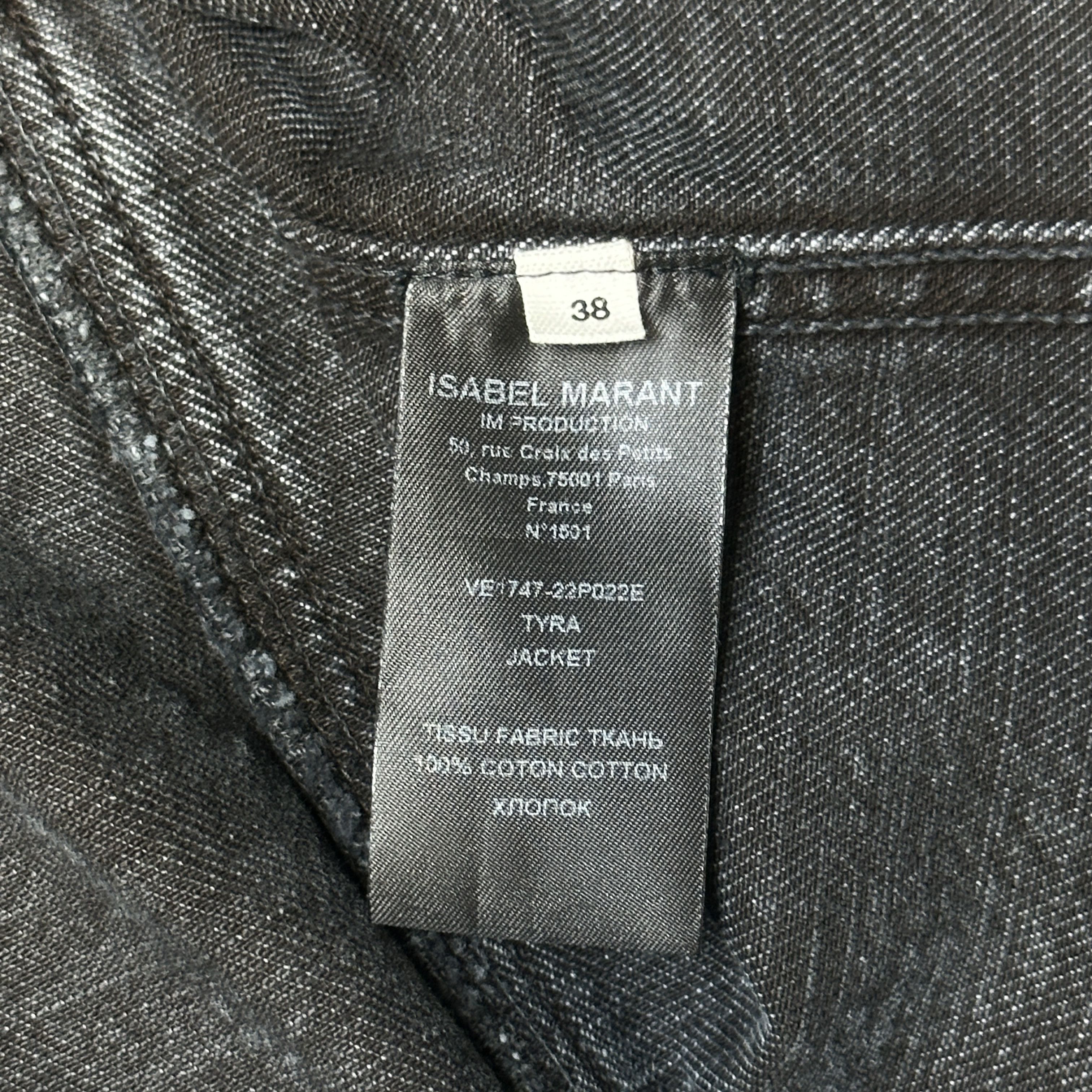 Isabel Marant Etoile Vintage Isabel Marant Étoile Black Frayed Denim Vest Size 38 Size XS / US 0-2 / IT 36-38 - 4 Thumbnail