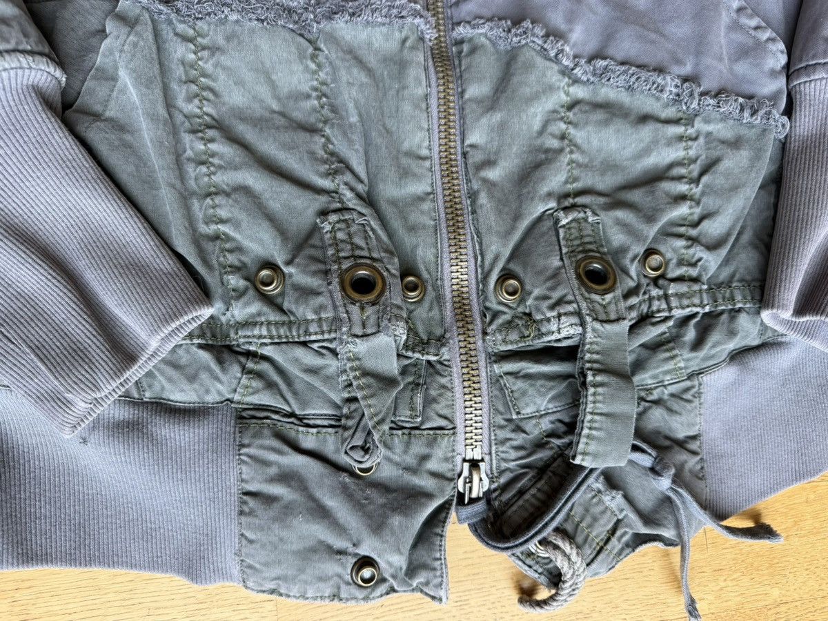 Greg Lauren NWOT 2500$ 50/50 Quilted Charcoal Flight Jacket Size US L / EU 52-54 / 3 - 9 Thumbnail
