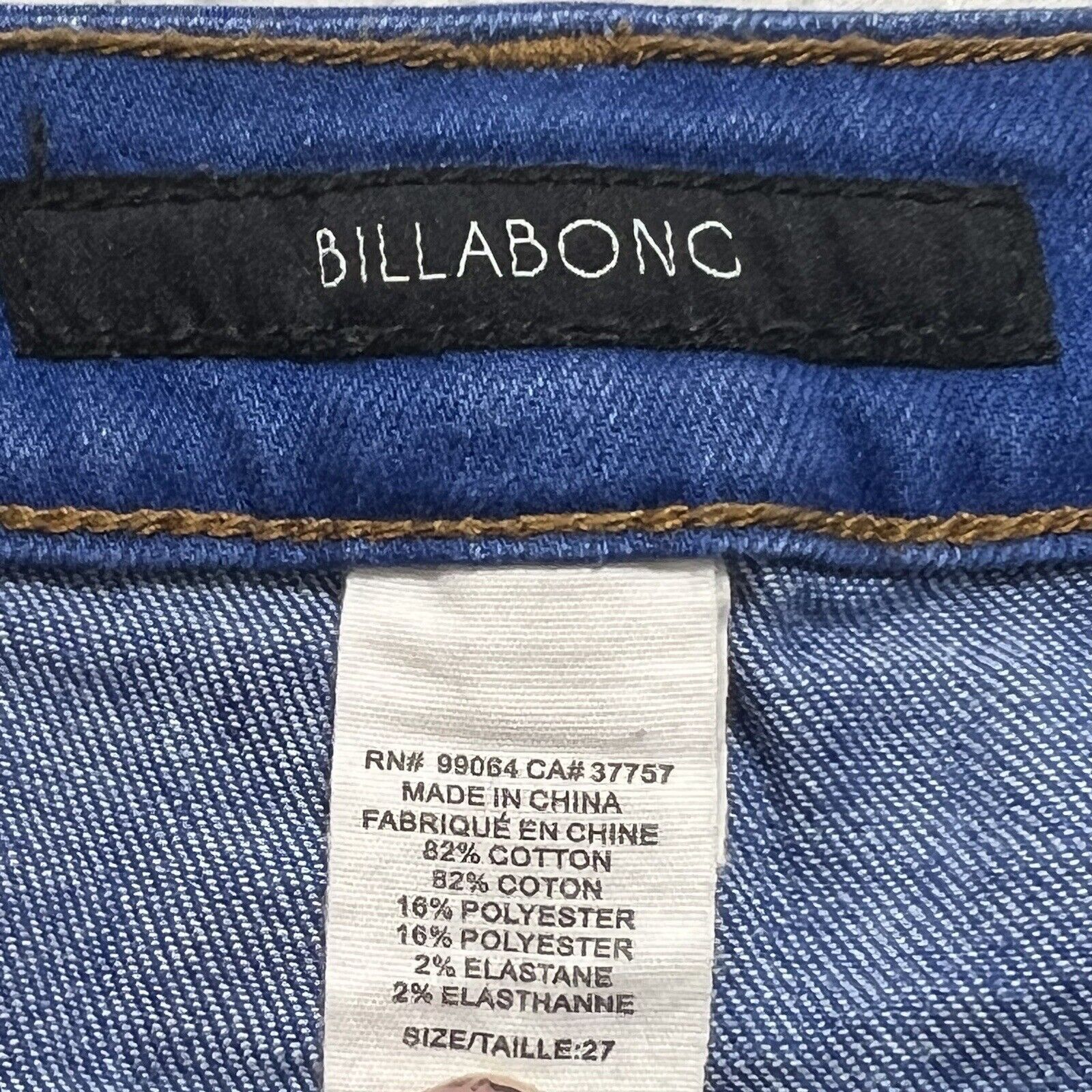 Billabong Billabong 27 Mid Rise Denim 2” Inseam Jean Shorts Blue Size 27" / US 4 / IT 40 - 7 Thumbnail
