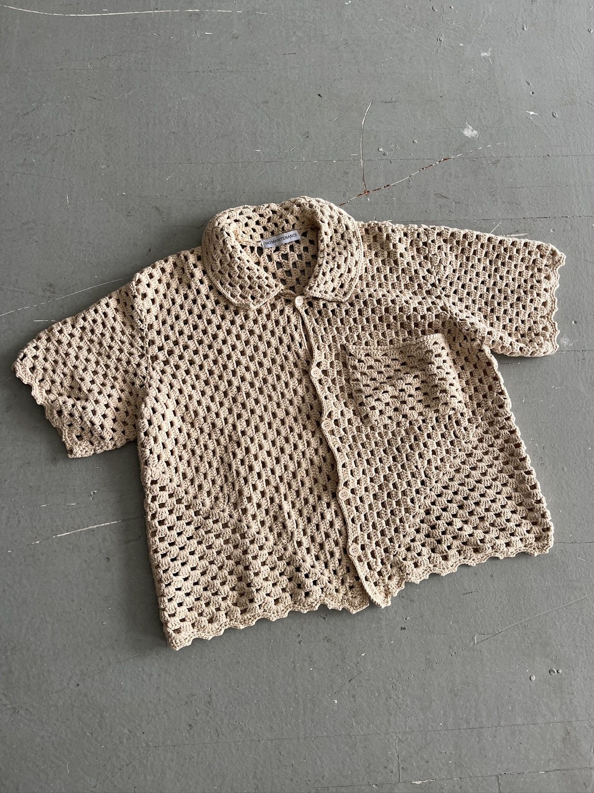 No Maintenance No Maintenance Mesh Crochet Shirt (unisex) Size US XS / EU 42 / 0 - 2 Thumbnail