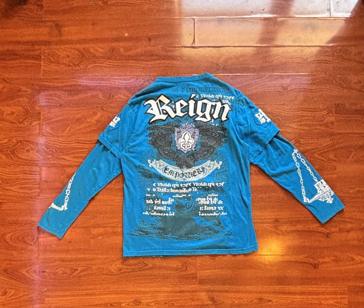 Other XL - Blue MRG Graphic Double Sleeve Shirt Size US XL / EU 56 / 4 - 5 Thumbnail