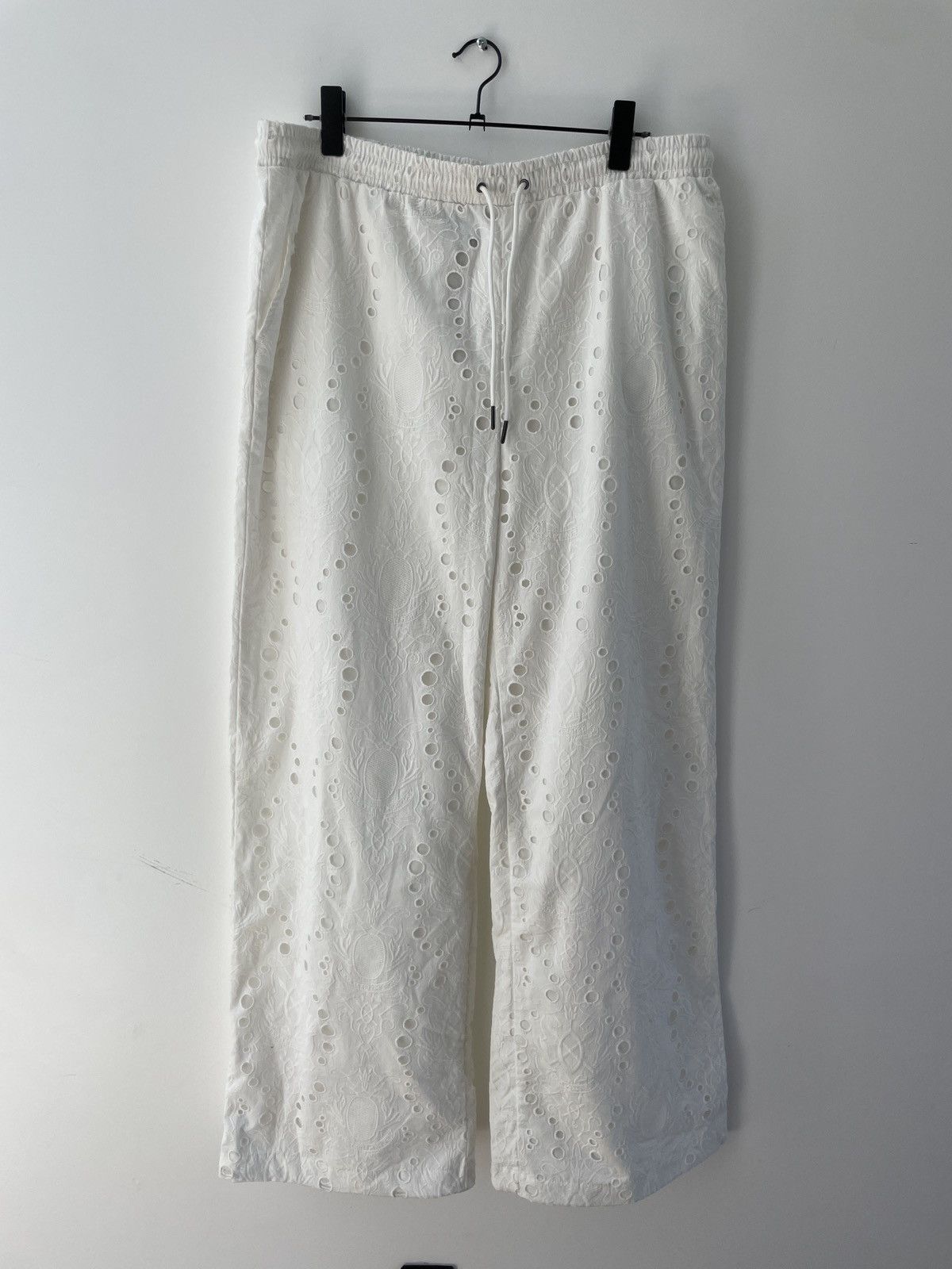 Wide Leg Lace/Embroidery Pants