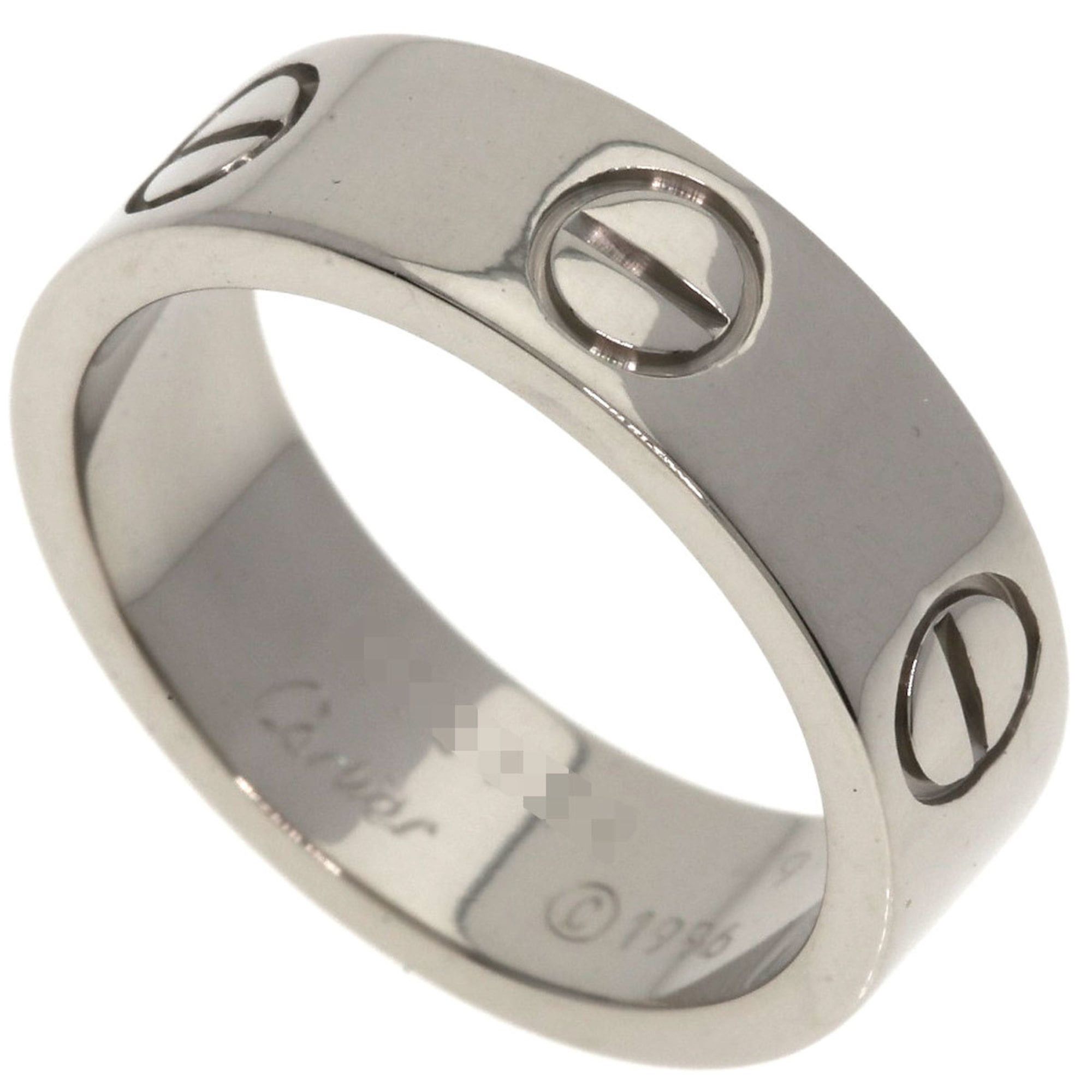 Cartier Cartier Love Ring #49, 18K White Gold, Women's Ring, CARTIER Size ONE SIZE - 1 Thumbnail