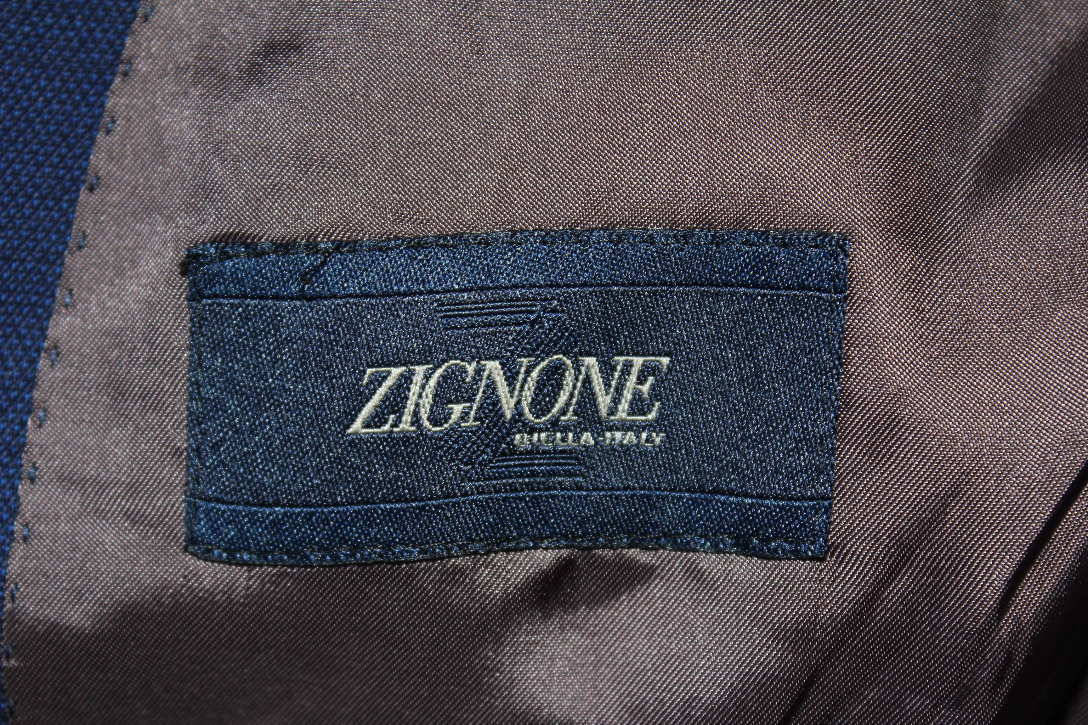 Suitsupply Men's SUITSUPPLY Zignone Blue Suit Blazer Jacket Size 46 Size 46S - 5 Thumbnail
