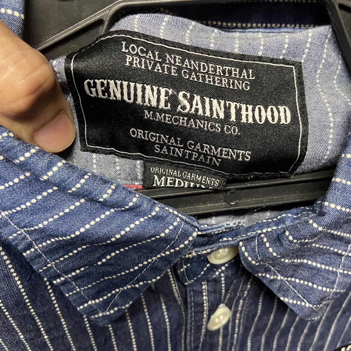 Japanese Brand Saintpain Stripe Button Up Long Sleeve Shirt Size US M / EU 48-50 / 2 - 4 Thumbnail