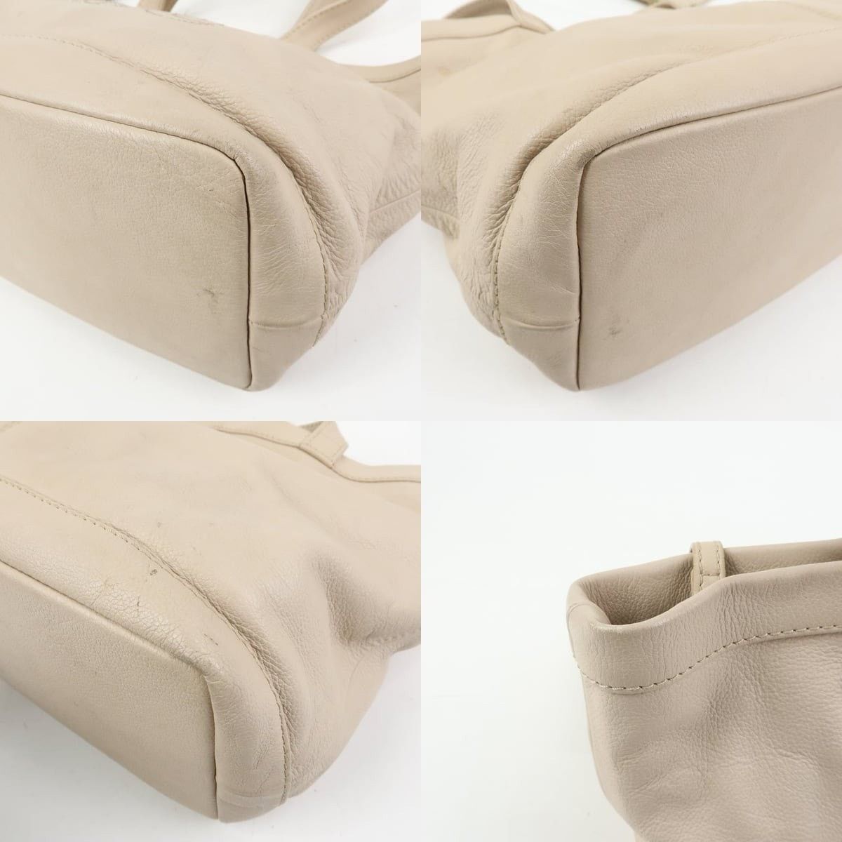 Chloe See by Chloe Leather Tote Beige Size ONE SIZE - 5 Thumbnail