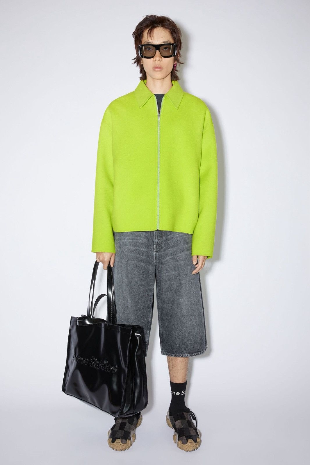 Acne Studios RARE Acne Studios Wool Jacket LIME GREEN Size 46 SS22 Size US S / EU 44-46 / 1 - 13 Thumbnail