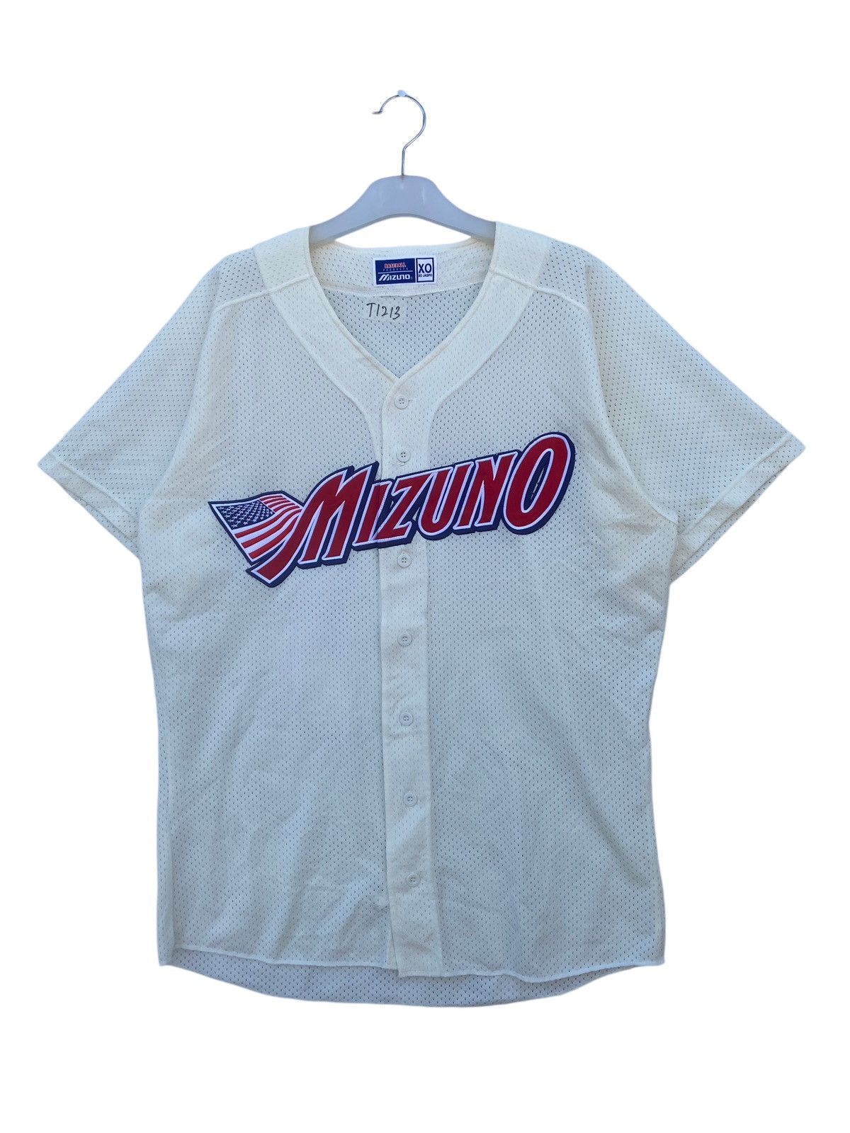 Mizuno Vintage Mizuno American Flag Baseball Jersey Size US L / EU 52-54 / 3 - 1 Thumbnail