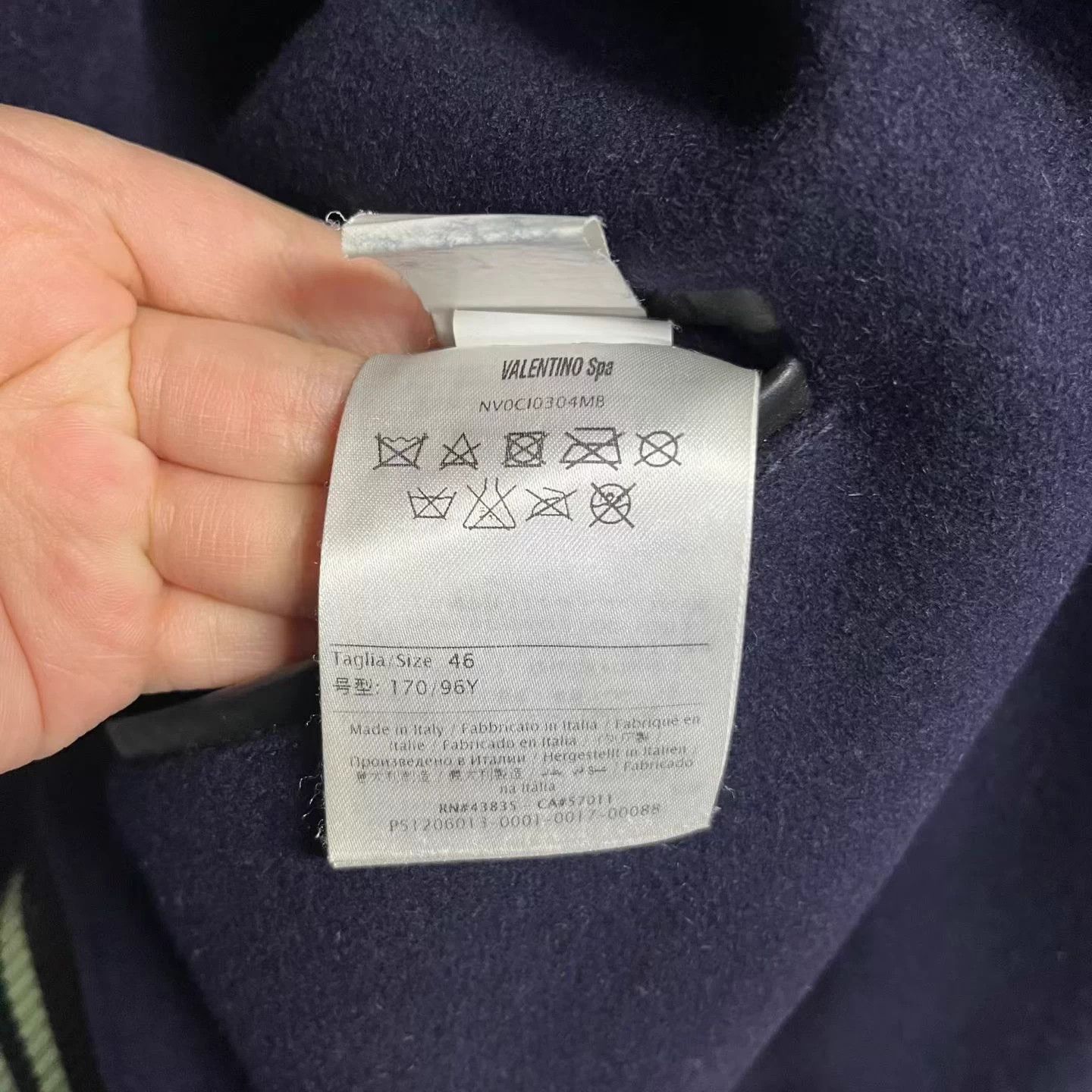 Valentino Valentino blue logo patch baseball jacket size 46 Size US S / EU 44-46 / 1 - 4 Thumbnail