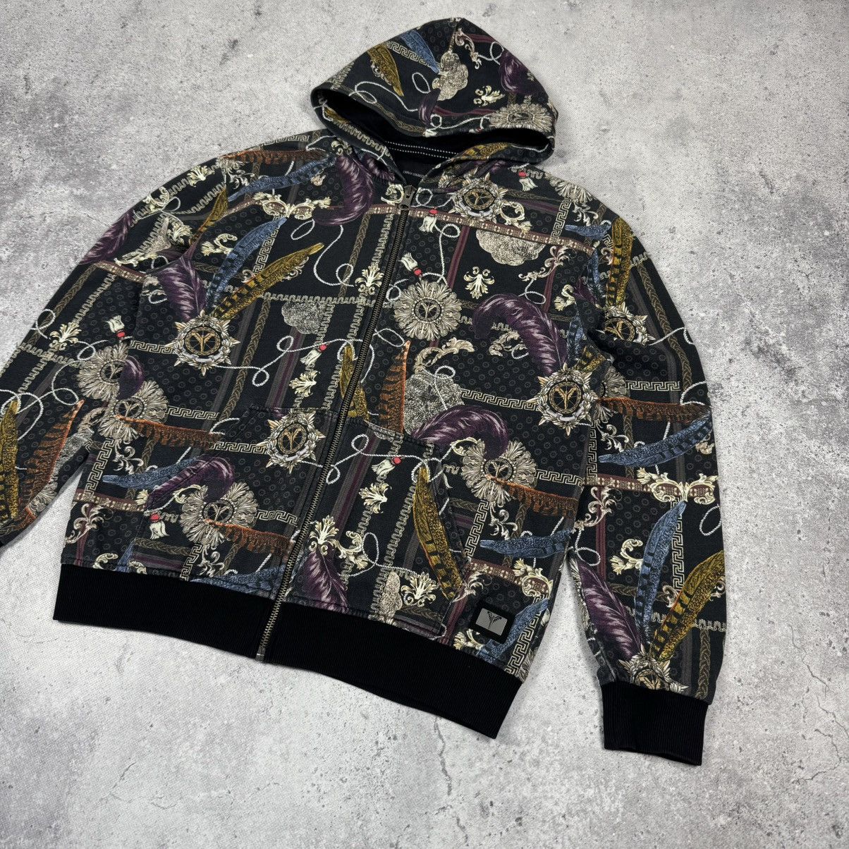 Carlo Colucci Crazy Carlo Colucci Designer Zip Hoodie Ed Hardy Style Size US XXL / EU 58 / 5 - 5 Thumbnail