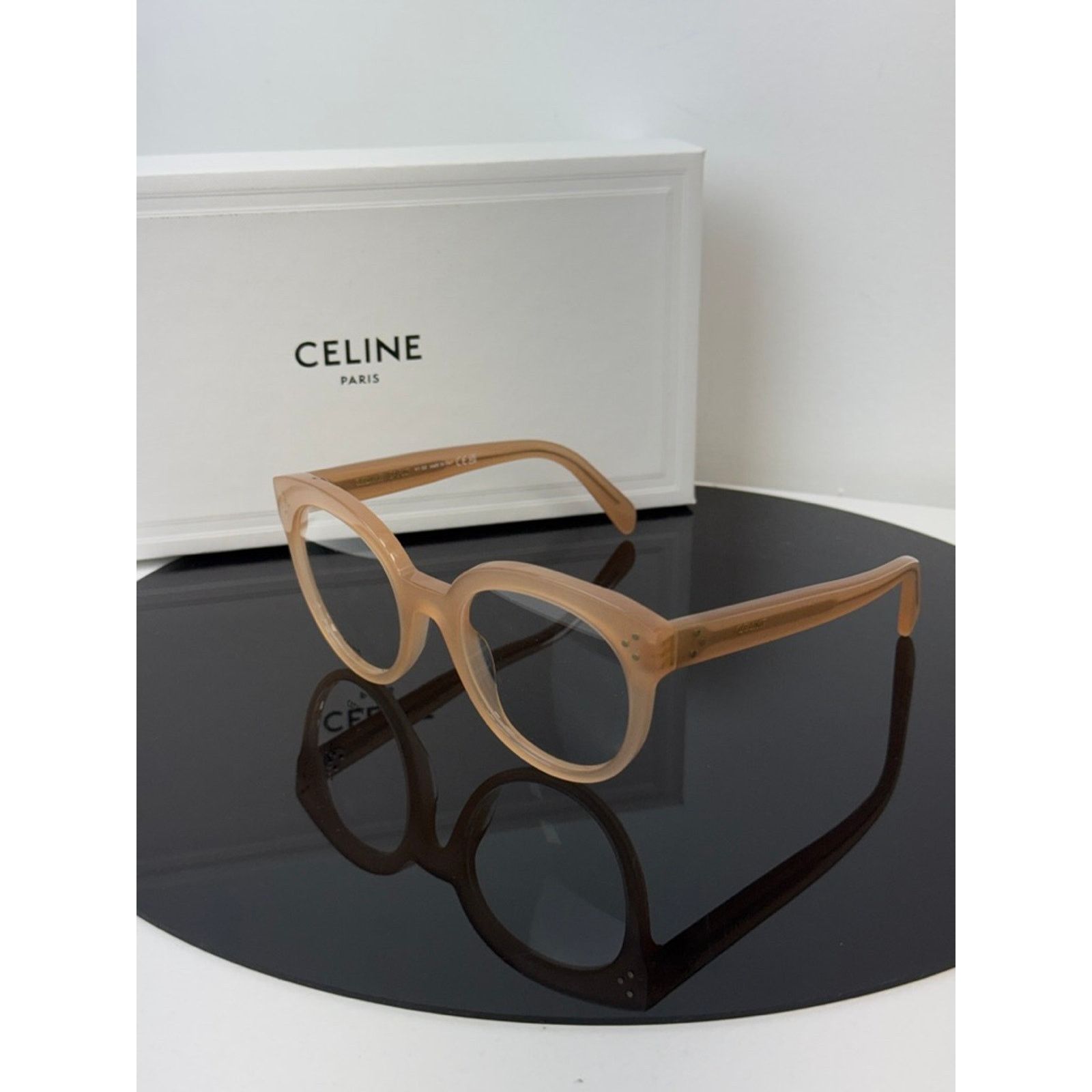 Celine NEW Celine CL50093I Eyeglasses Frames Milky Pink Size ONE SIZE - 3 Thumbnail