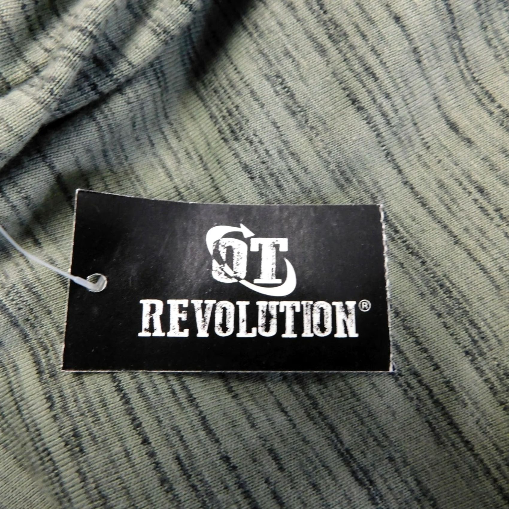 Vintage OT Revolution Men's Short Sleeve T-Shirt V-Neck Green XL Shirt Mens Size US XL / EU 56 / 4 - 4 Thumbnail
