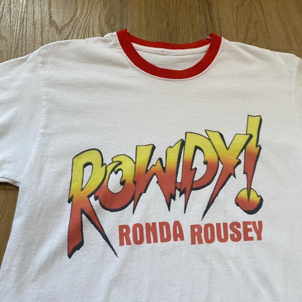 Other Ronda Rousey WWE t-shirt in red and white #WWE Vintage y2 Size US S / EU 44-46 / 1 - 3 Thumbnail