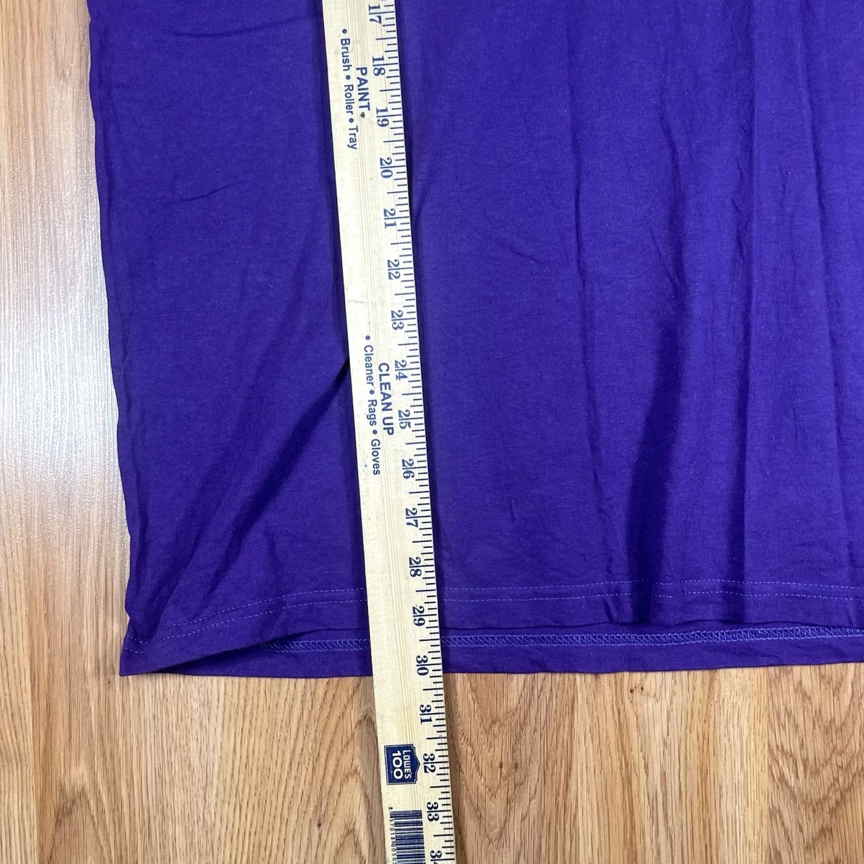 Fruit Of The Loom Fruit of the Loom CrewNeck T-Shirt Men’s L Purple Heavy Cotton Regular Fit Short Sleeve Crew Neck Adult Large Shirt Shirt Mens Purple fonts? Size US L / EU 52-54 / 3 - 4 Thumbnail