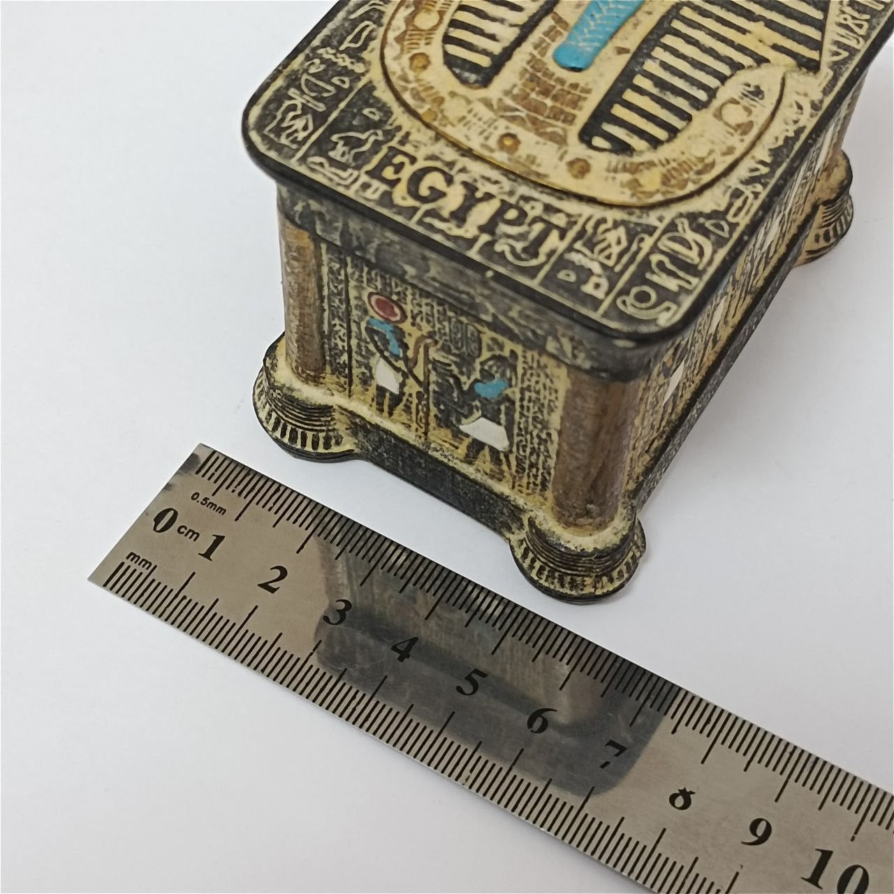 Handmade Handmade Egyptian Tutankhamun Box Pharaonic Jewelry Souvenir Size ONE SIZE - 7 Thumbnail