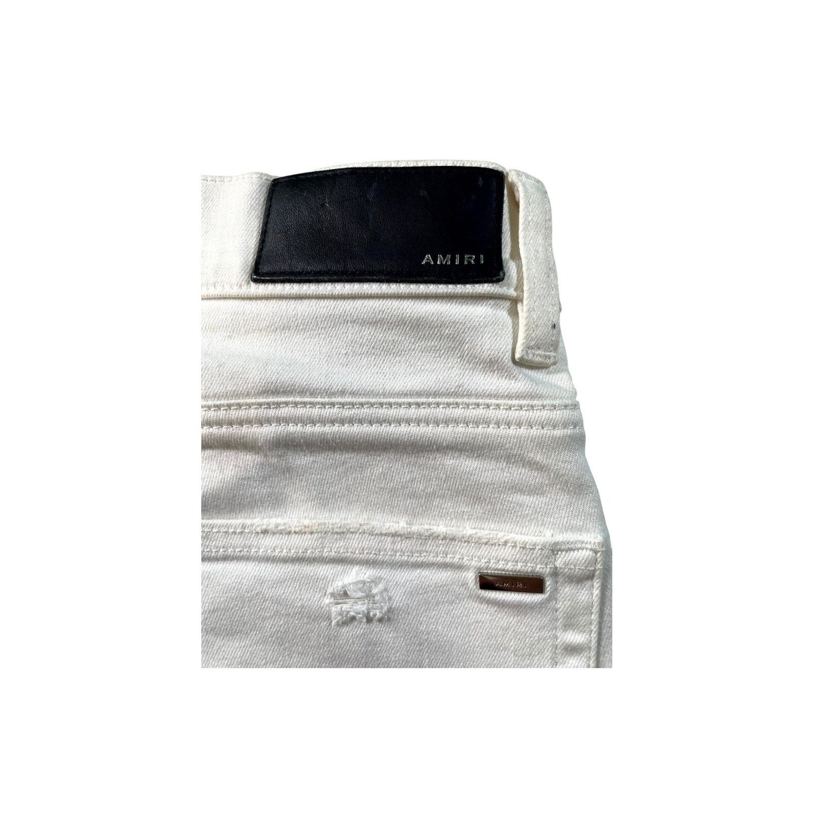 Amiri Amiri "MX1" Patch White Jeans Size US 30 / EU 46 - 3 Thumbnail