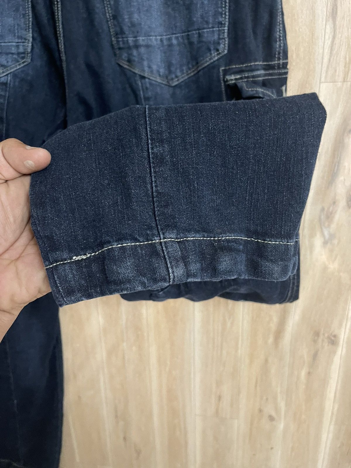 Japanese Brand Rare Biker Denim W35 L41.5 Multi Pockets Stretch Tactical Size US 35 - 13 Thumbnail