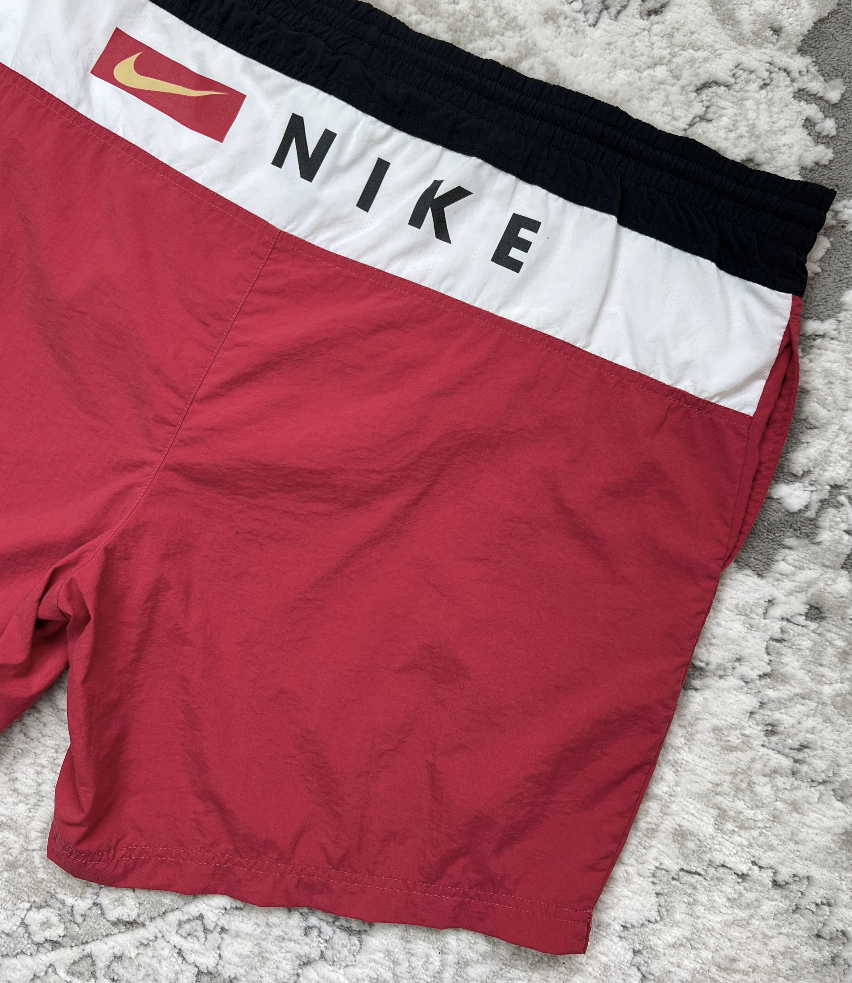 Nike × Vintage Vintage 90s Nike Swim Shorts with Embroidered Swoosh Size US 40 / EU 56 - 11 Thumbnail