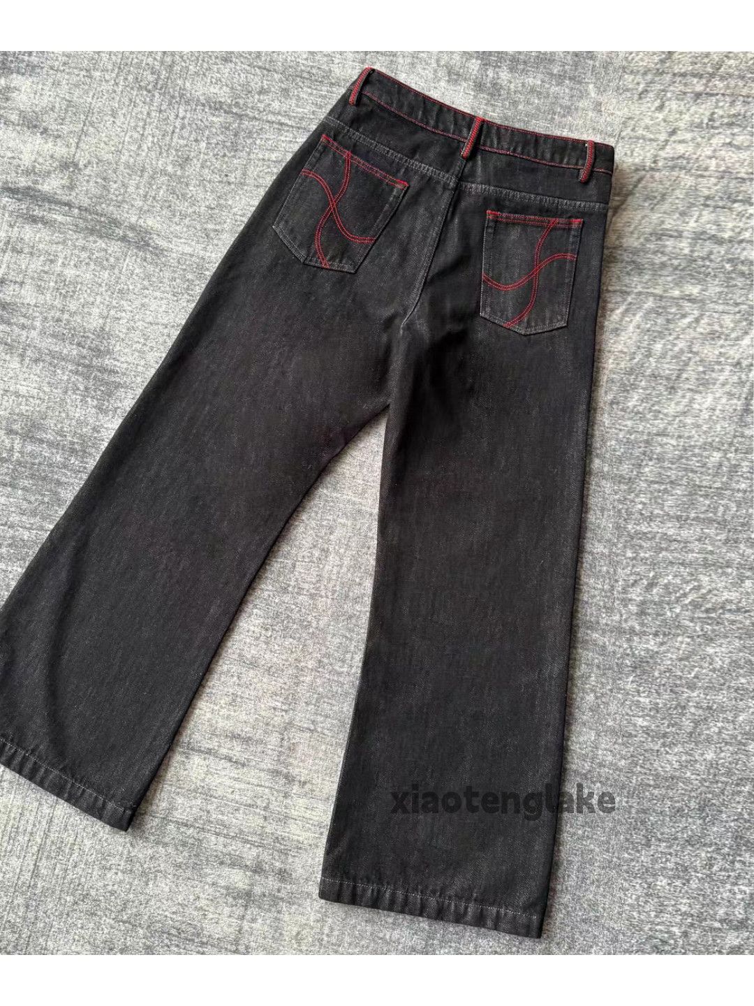 Jean xtl vintage washed faded loose baggy flared y2k jeans Size US 34 / EU 50 - 1 Thumbnail