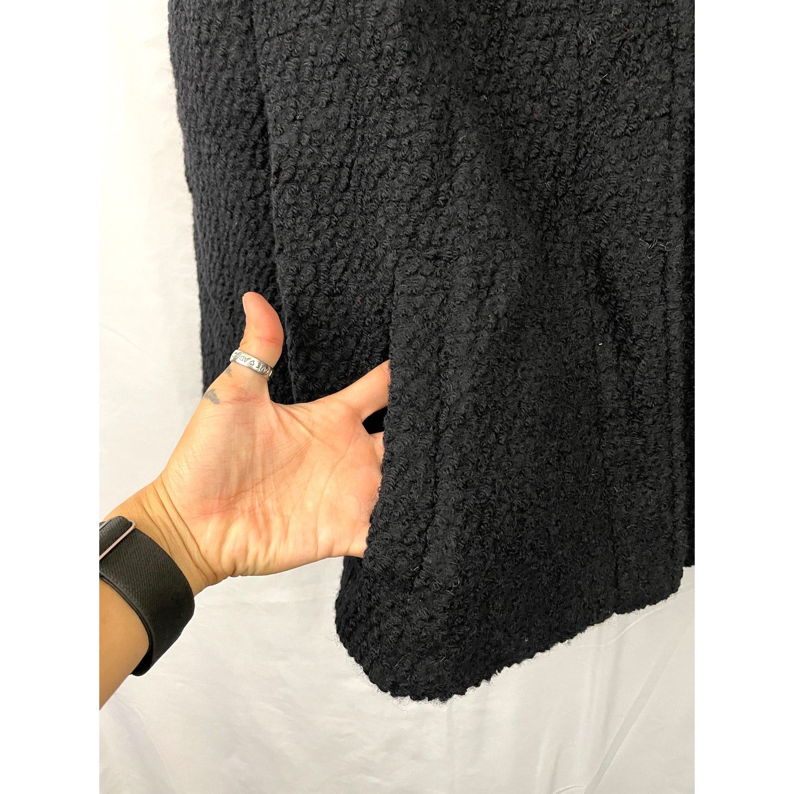 Lands' End Lands' End Black Jacket Coat Blazer Wool Blend Sz 14 Lined Size XL / US 12-14 / IT 48-50 - 9 Thumbnail