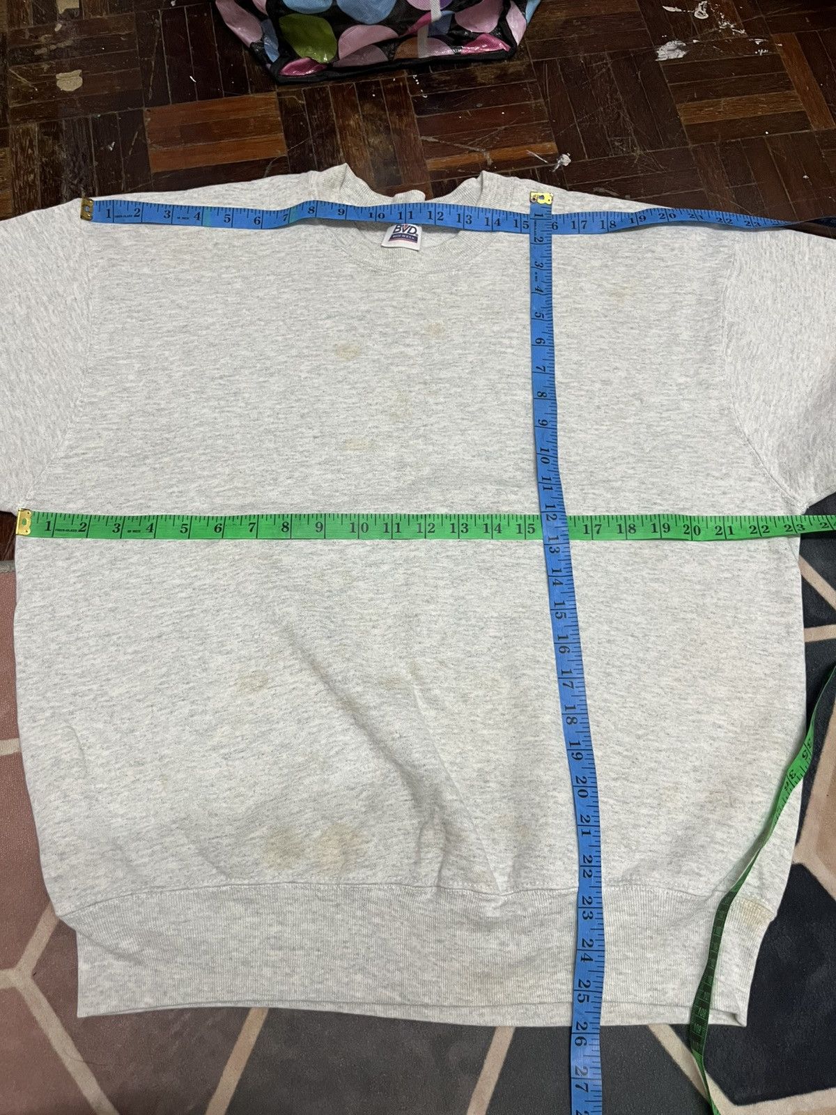 Vintage 💥Offer💥 BVD PLAIN Blank Pokycotton Sweatshirts Size US L / EU 52-54 / 3 - 10 Thumbnail