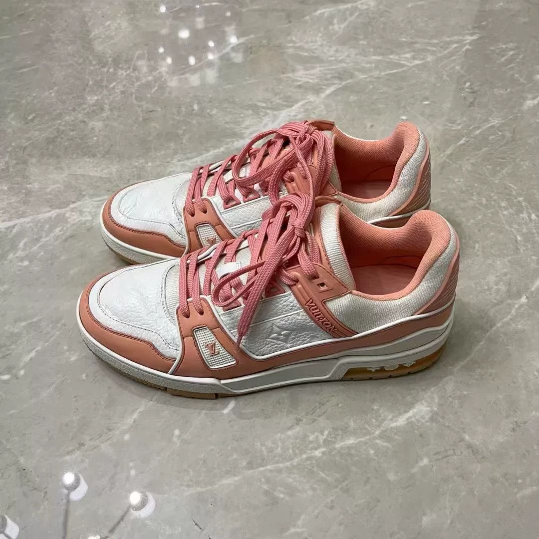 Louis Vuitton Louis Vuitton LV Peach Pink Trainer Size US 7.5 / IT 37.5 - 1 Thumbnail