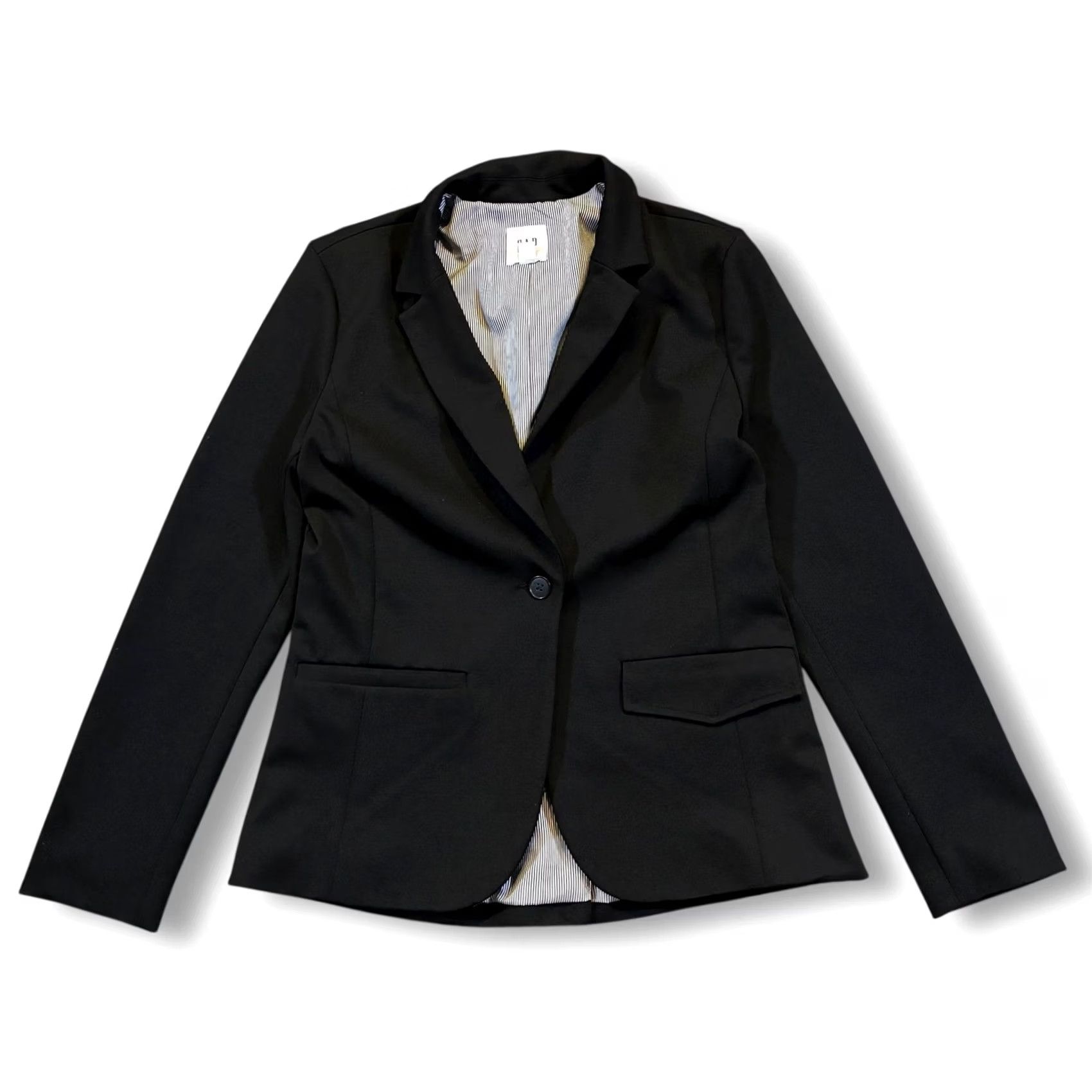 Gap GAP Blazer Womens Black One Button Career Office Jacket Shirt? Size S / US 4 / IT 40 - 2 Thumbnail