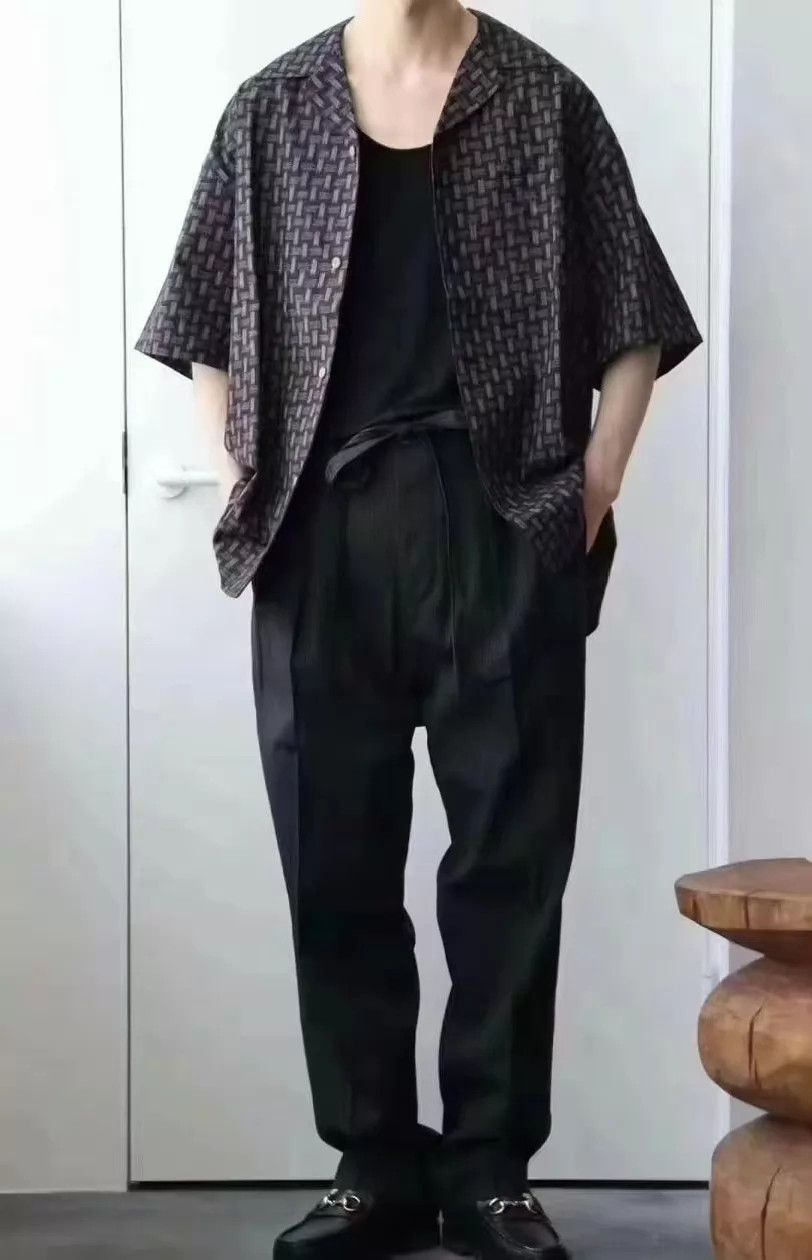 Visvim VISVIM 23SS WALLIS SHIRT S/S KASURI Black 3 (Worn 2x) Size US L / EU 52-54 / 3 - 9 Thumbnail