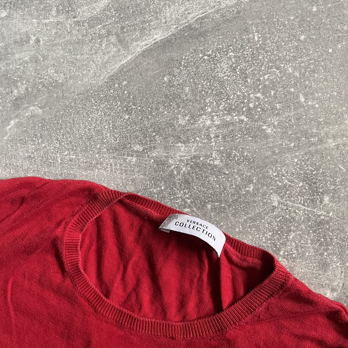 Versace Old 90s Versace Jeans Couture Vest knit silk sweater tee shi Size L / US 10 / IT 46 - 4 Thumbnail
