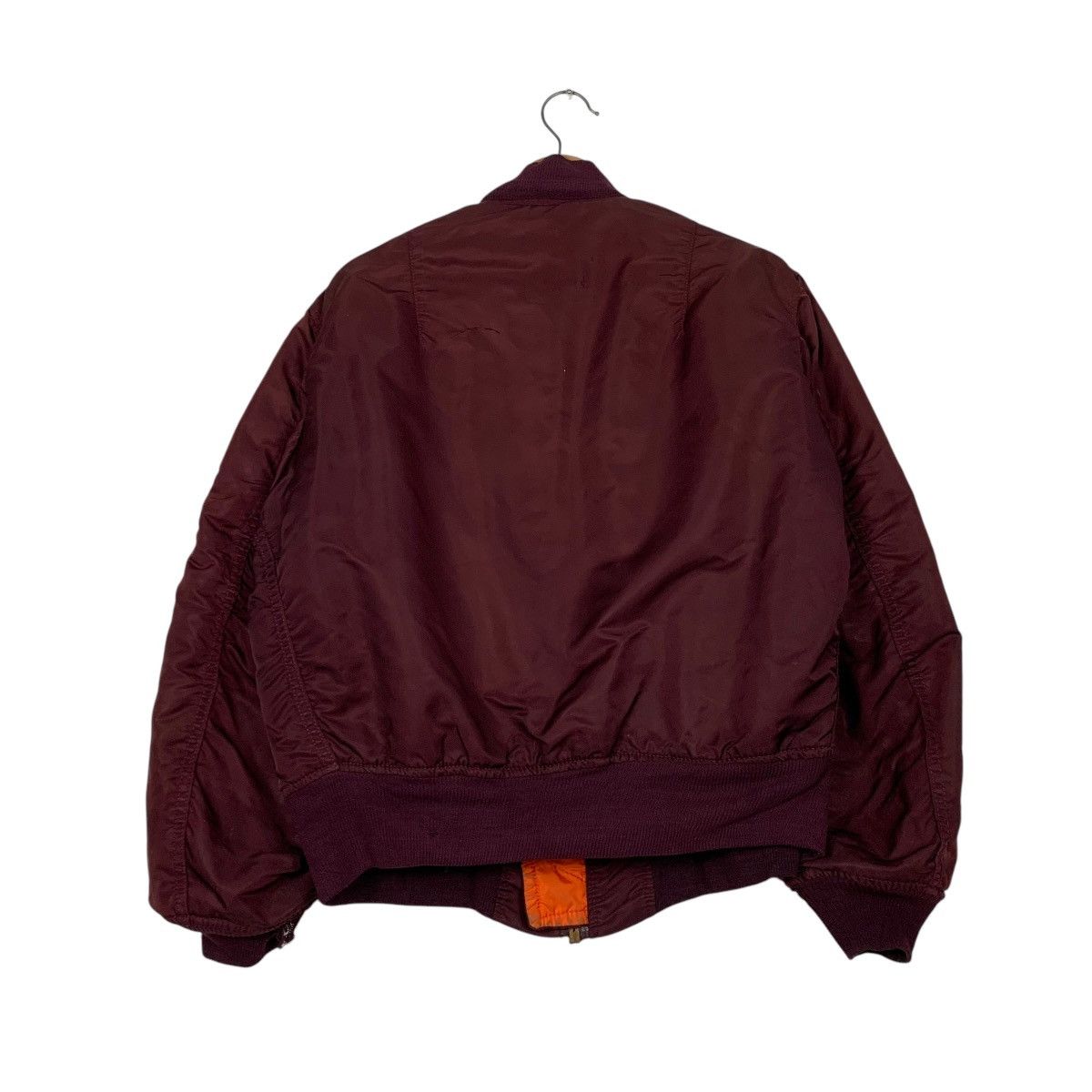 Alpha Industries Vintage Alpha Industries Maroon USAF MA-1 Bomber Made In USA Size US M / EU 48-50 / 2 - 7 Thumbnail