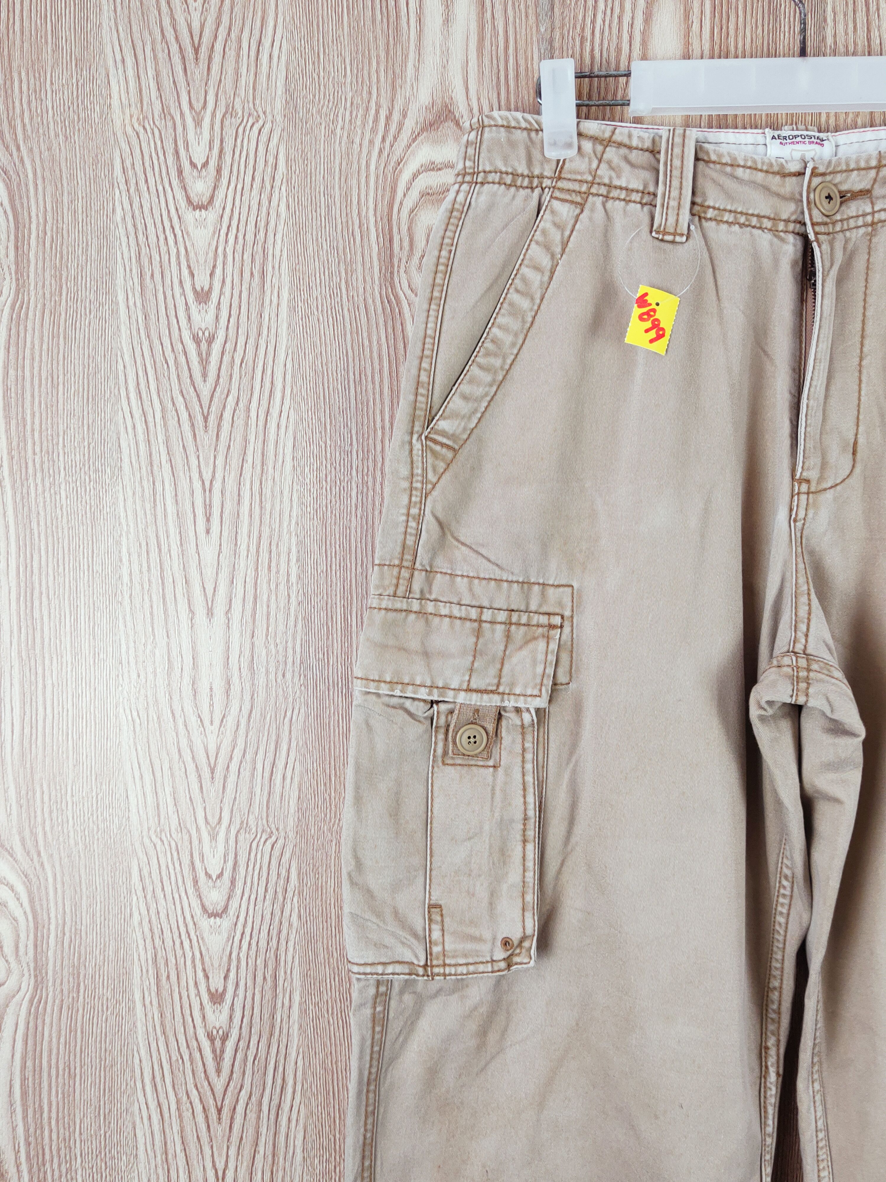 Aeropostale Aeropostale Beige Multipocket Tactical Cargo Pants #W899 Size US 31 - 3 Thumbnail