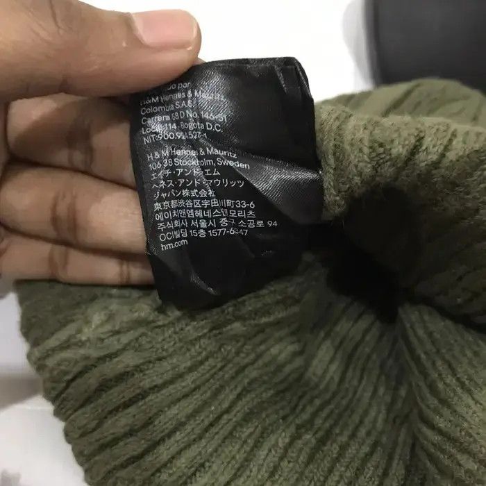 H&M H&M Military Plain Beanie Hat Size ONE SIZE - 6 Thumbnail