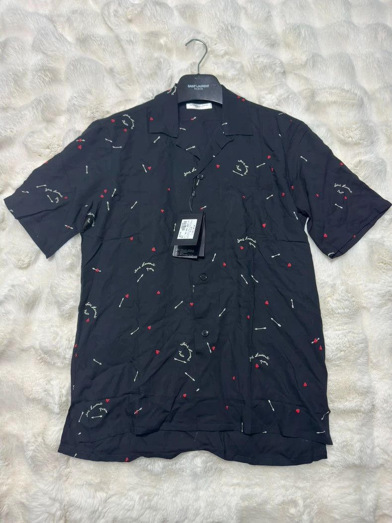 saint laurent size 37 Love at first sight slogan short sle