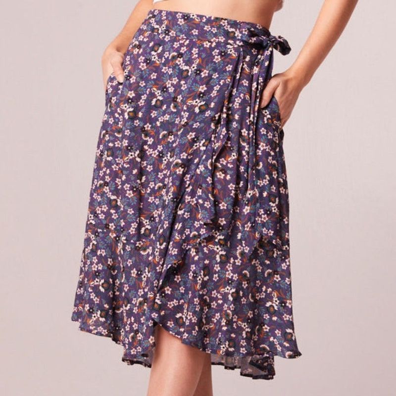 Other NWT B.O.G. Band of the Free Linaelle Floral Wrap Skirt Sz. S Size 27" / US 4 / IT 40 - 3 Thumbnail