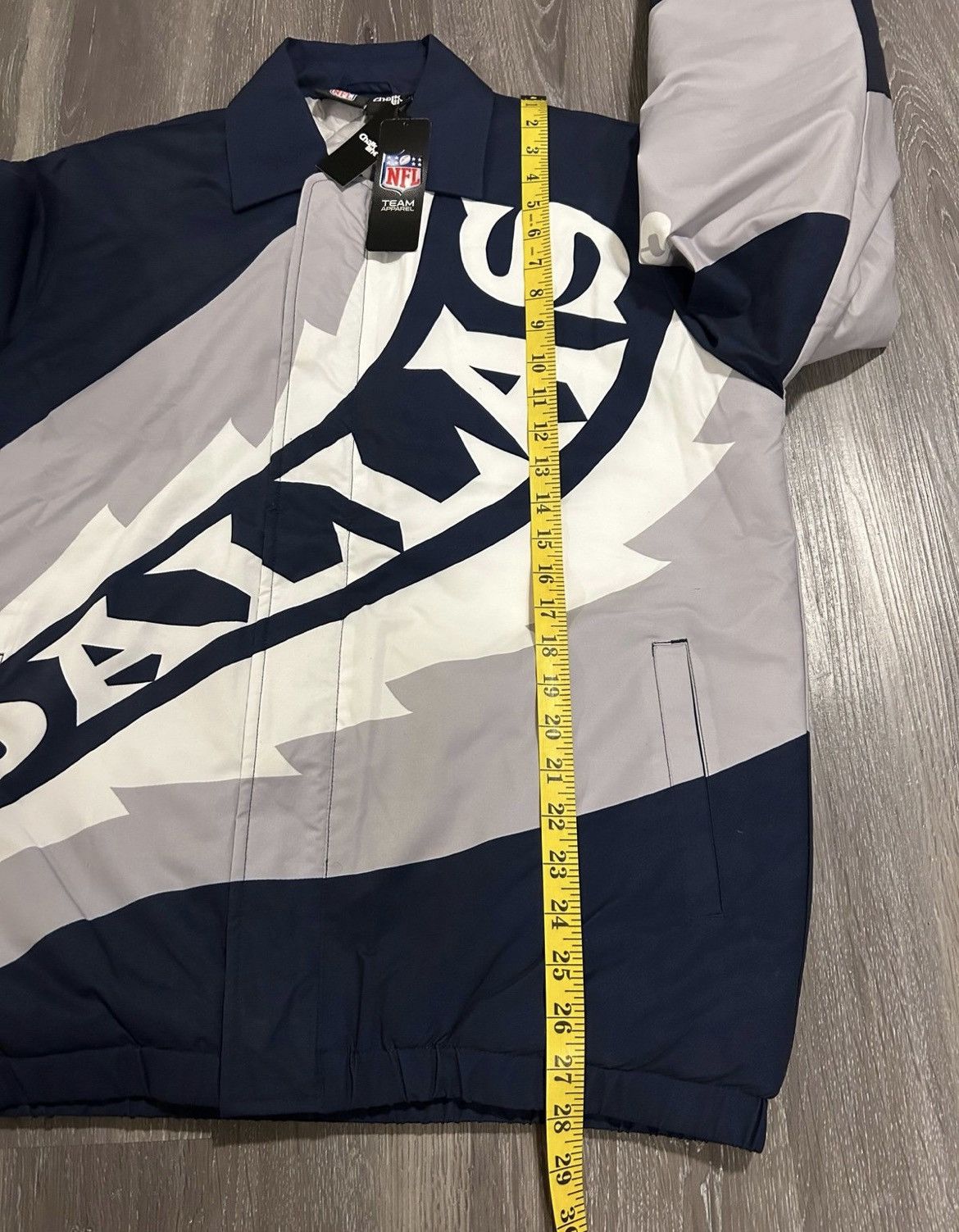 Chalk Line Chalk Line NWT Dallas Cowboys Saw Blade Quilted Jacket Size US S / EU 44-46 / 1 - 6 Thumbnail